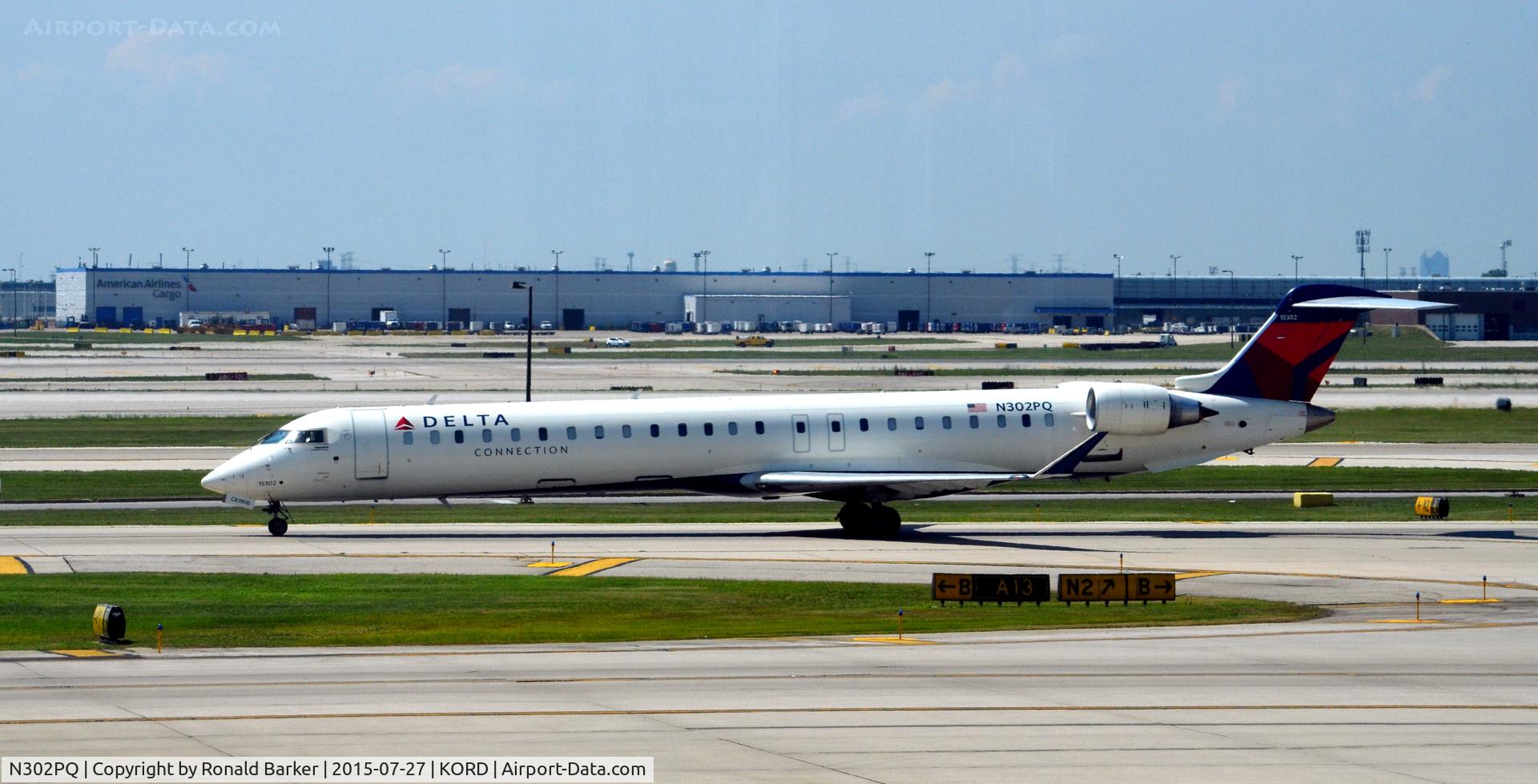 N302PQ, 2013 Bombardier CRJ-900 (CL-600-2D24) C/N 15302, Taxi O'Hare