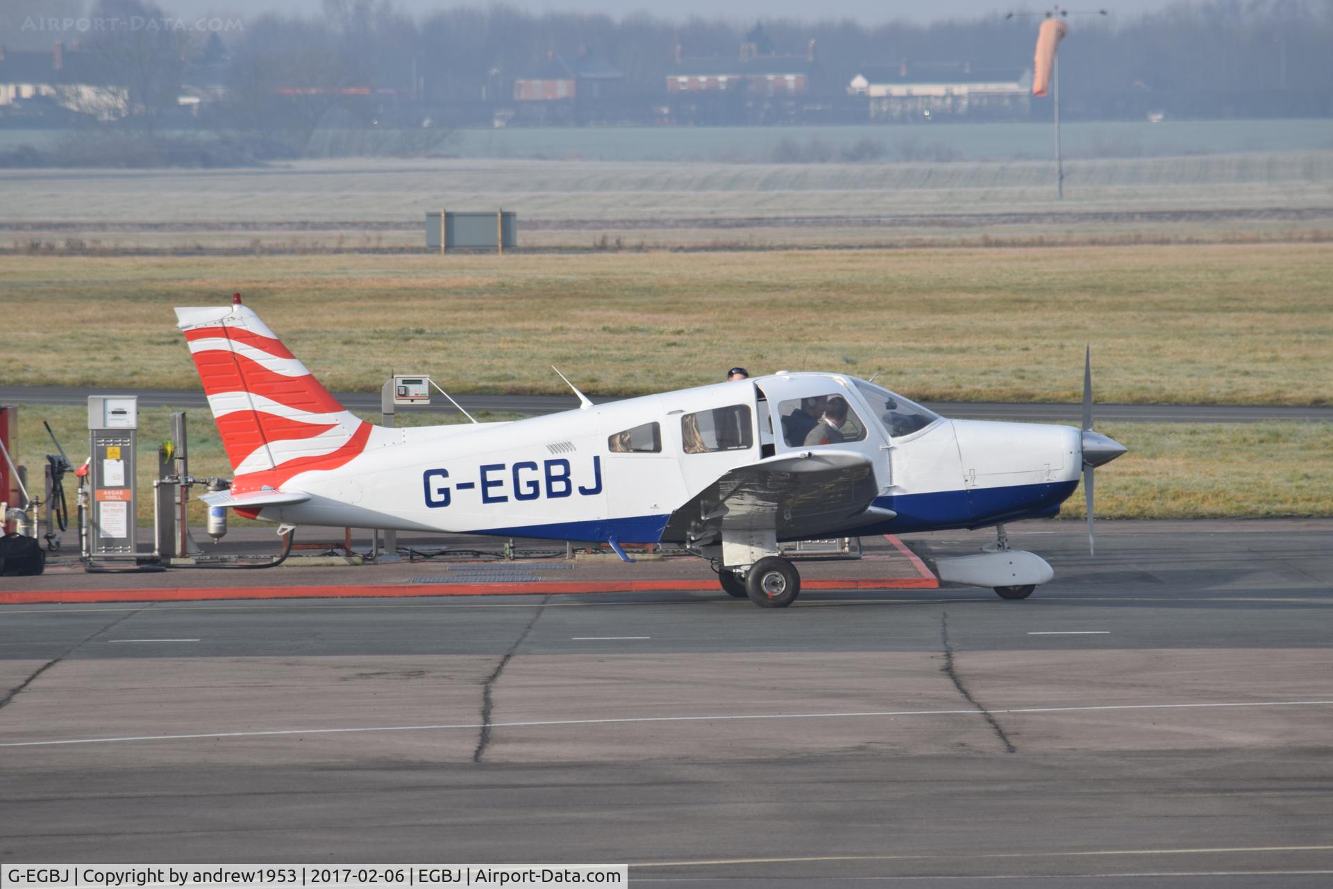G-EGBJ, 1980 Piper PA-28-161 Cherokee Warrior II C/N 28-8116061, G-EGBJ at Gloucestershire Airport.