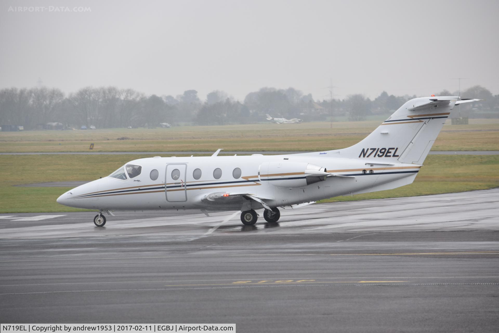 N719EL, Raytheon Hawker 400XP C/N RK-488, N719EL at Gloucestershire Airport.