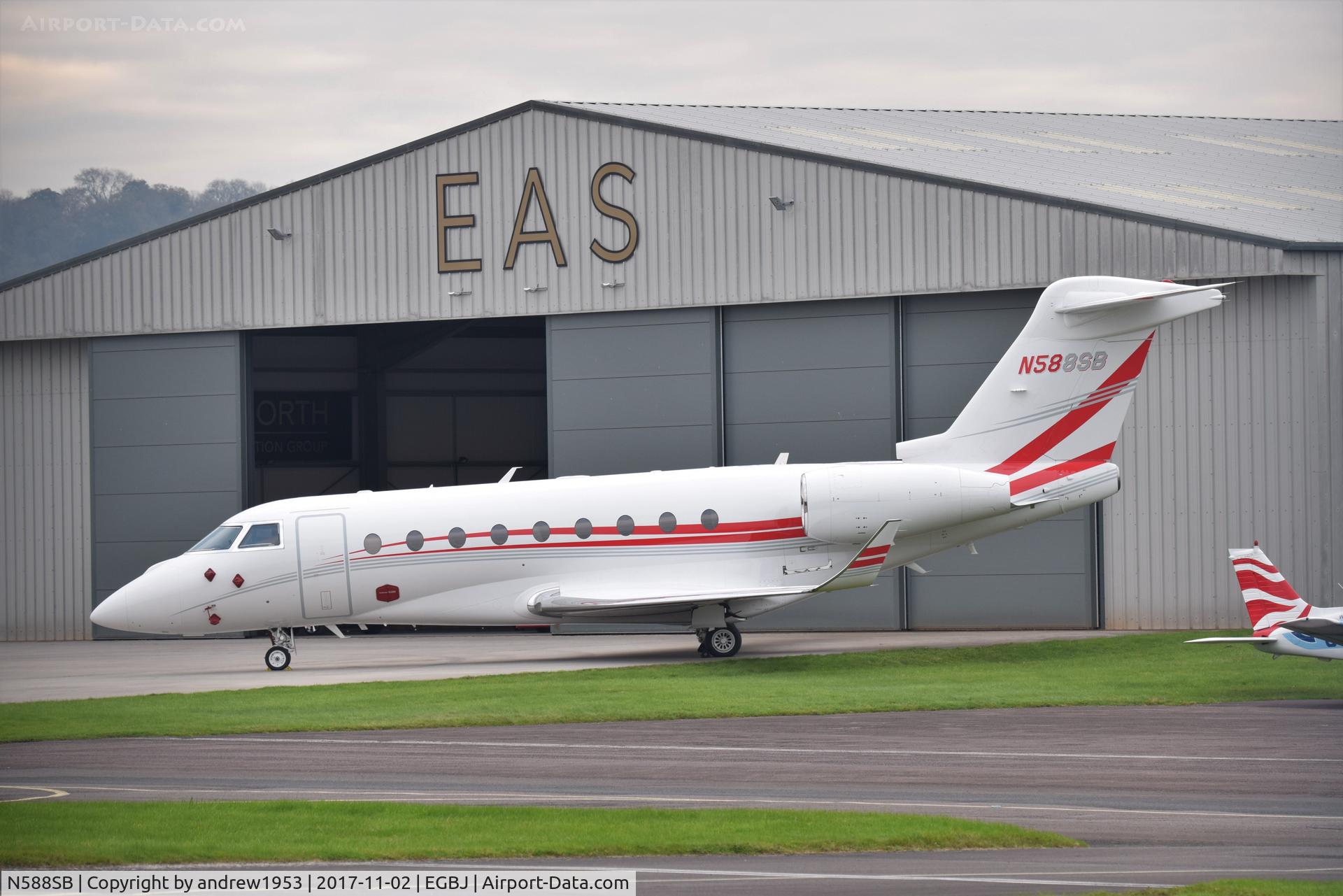 N588SB, 2014 Israel Aircraft Industries Gulfstream G280 C/N 2052, N588SP at Gloucestershire Airport.