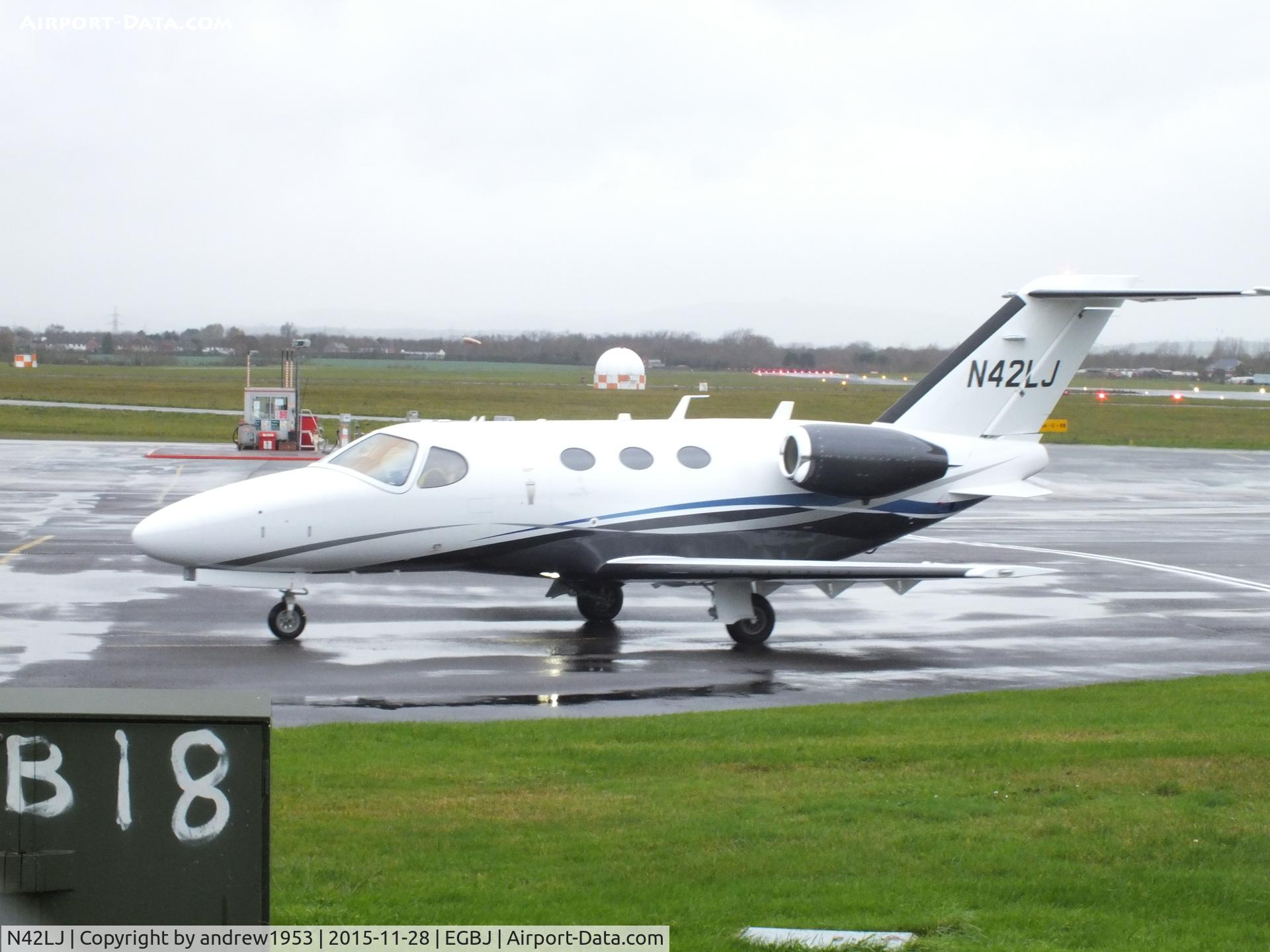 N42LJ, 2015 Cessna 510 Citation Mustang Citation Mustang C/N 510-0462, N42LJ at Gloucestershire Airport.