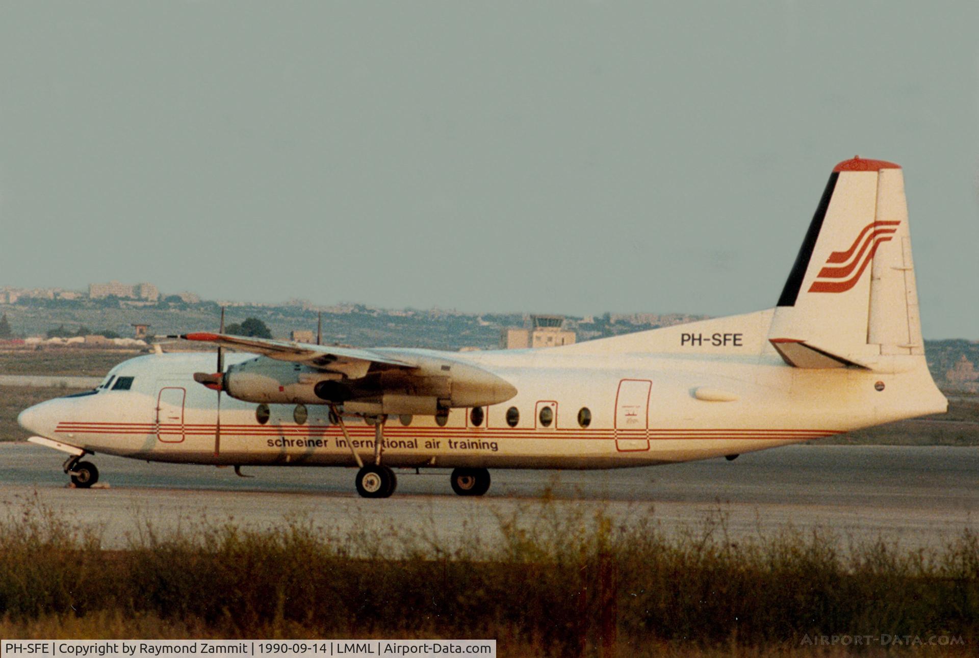 PH-SFE, 1961 Fokker F.27-300 Friendship C/N 10186, Fokker F-27 Friendship PH-SFE Schreiner Air