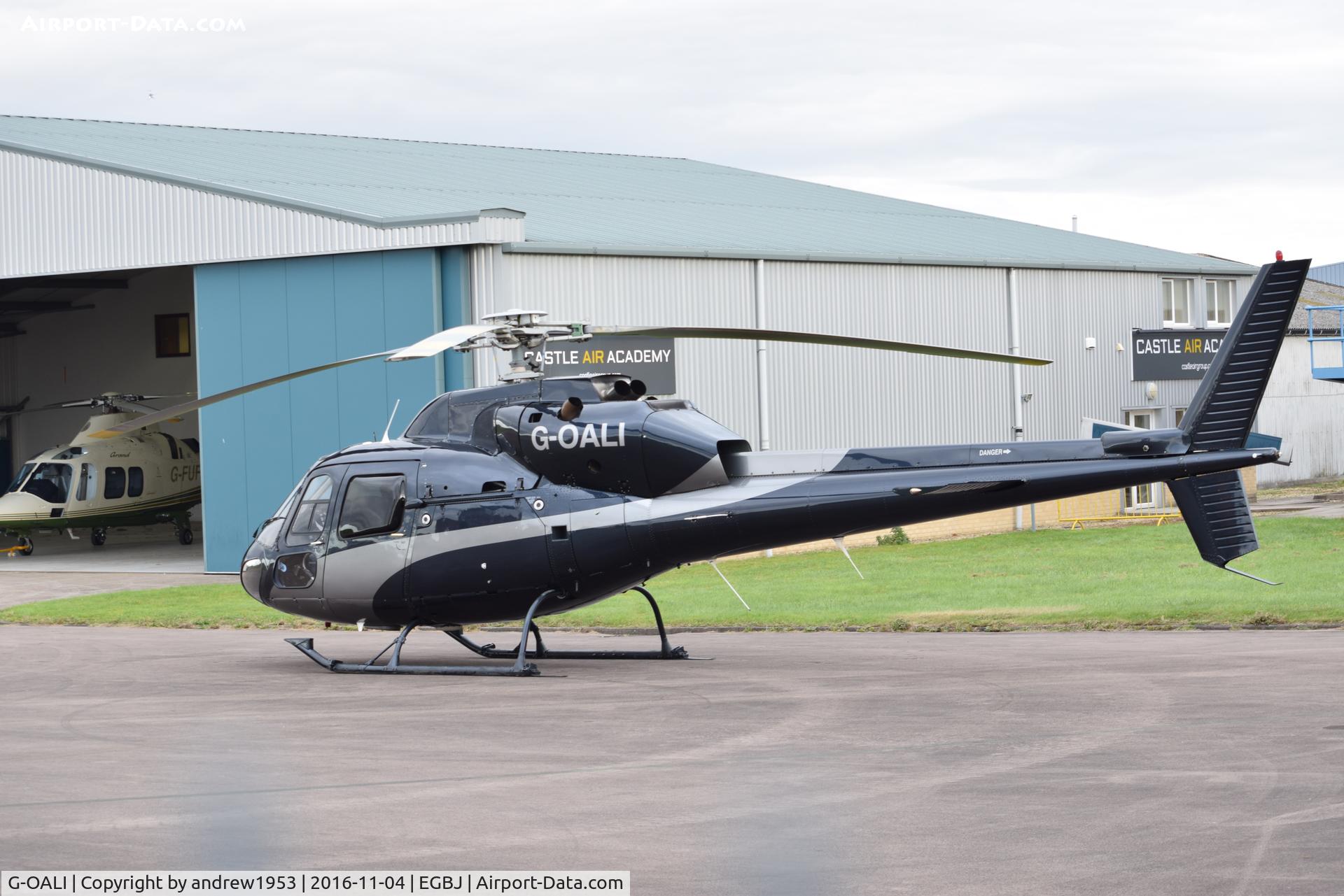 G-OALI, 1981 Aerospatiale AS-355F-1 Ecureuil 2 C/N 5115, G-OALI at Gloucestershire Airport.