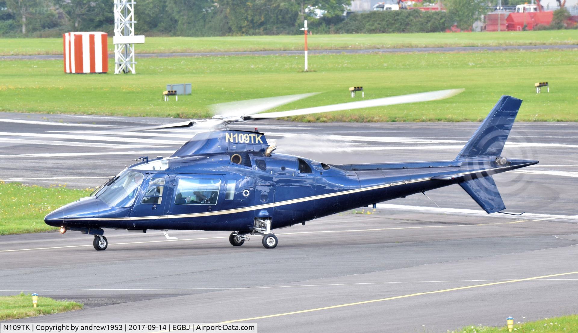 N109TK, 1991 Agusta A-109C C/N 7650, N109TK at Gloucestershire Airport.