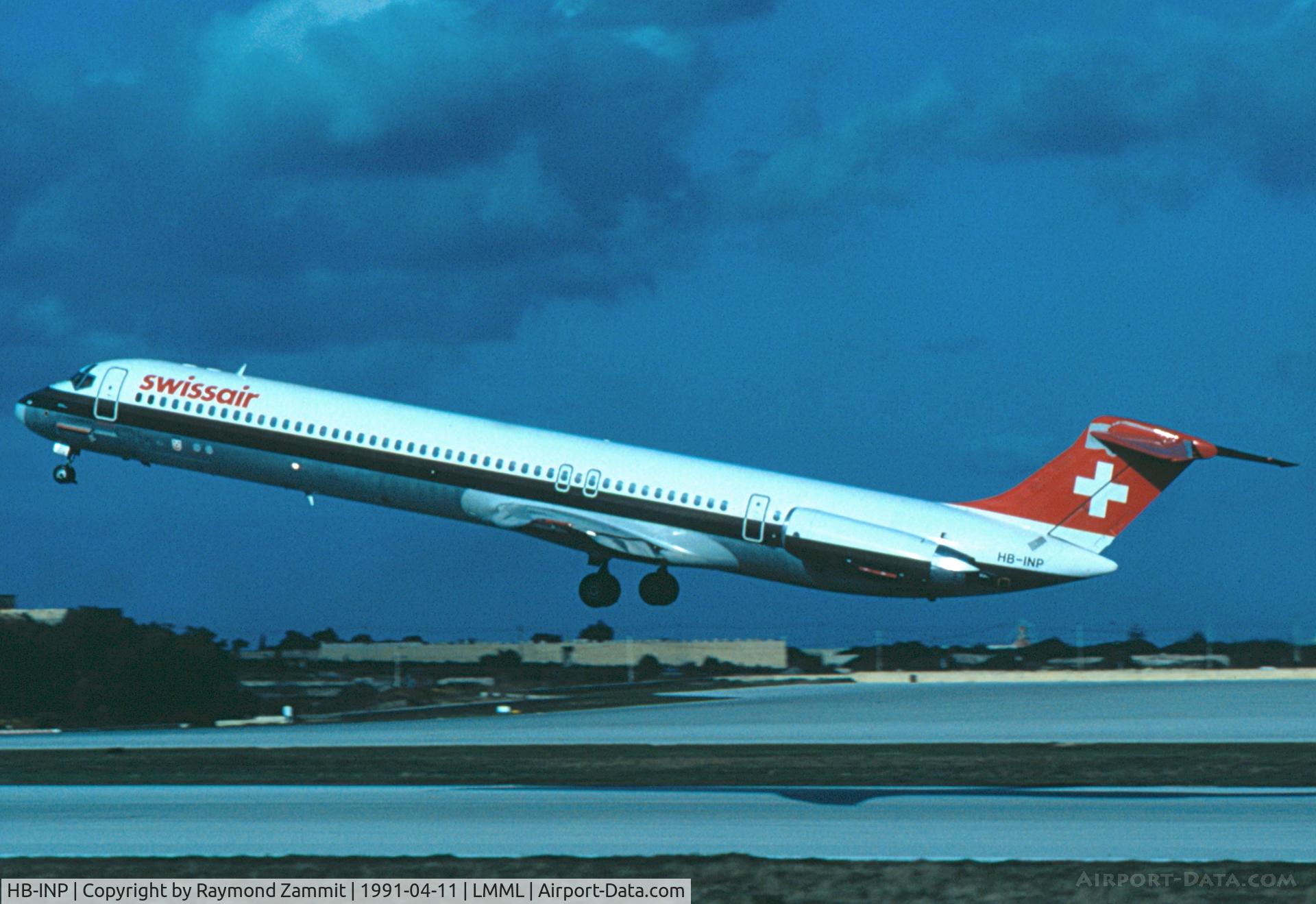 HB-INP, 1981 McDonnell Douglas MD-81 (DC-9-81) C/N 48014, MD-81 HB-INP Swissair