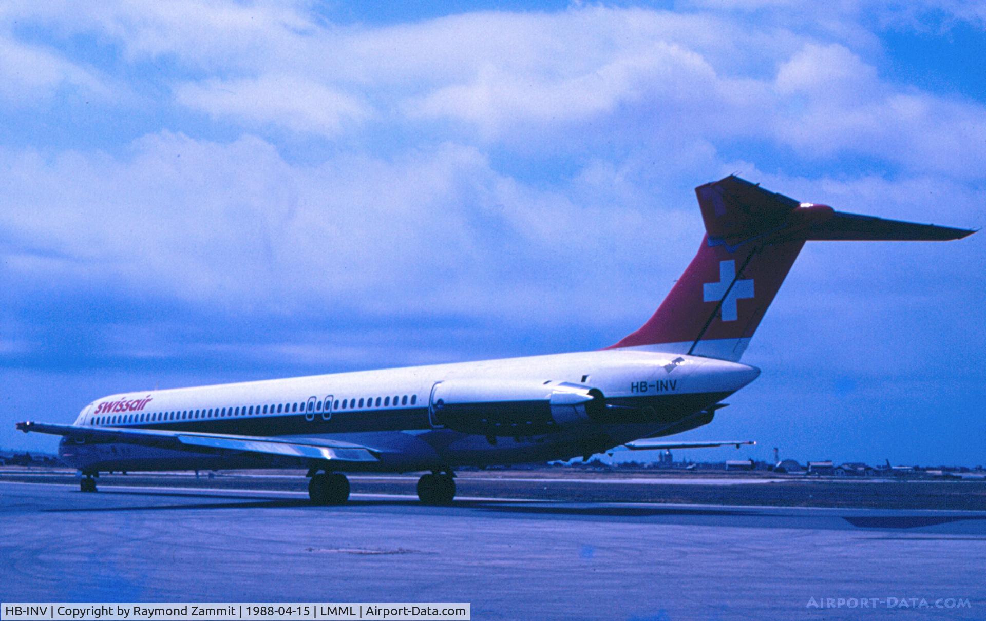 HB-INV, 1987 McDonnell Douglas MD-83 (DC-9-83) C/N 49359, MD-83 HB-INV Swissair