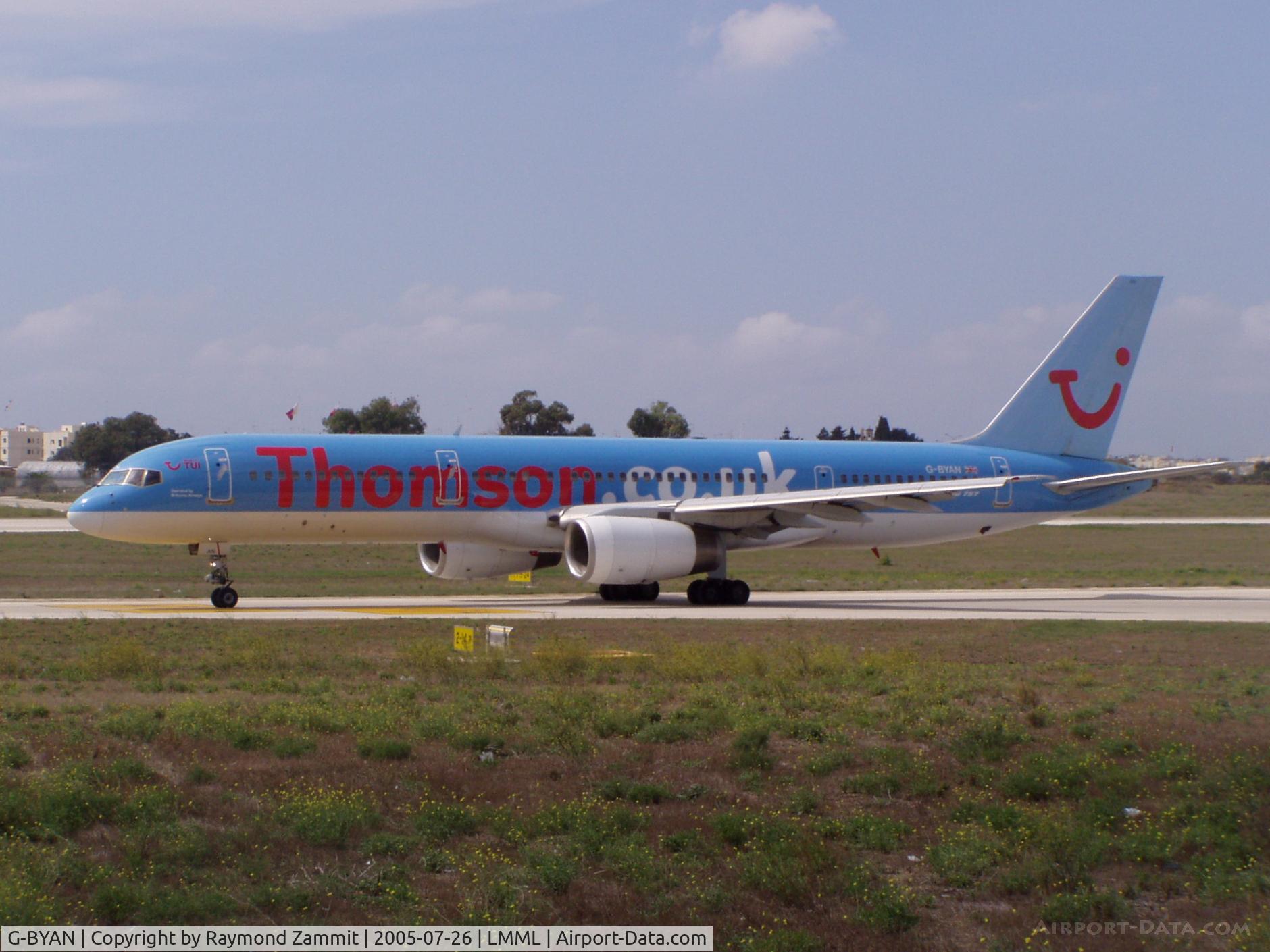 G-BYAN, 1994 Boeing 757-204 C/N 27219, B757 G-BYAN Thomson Airways