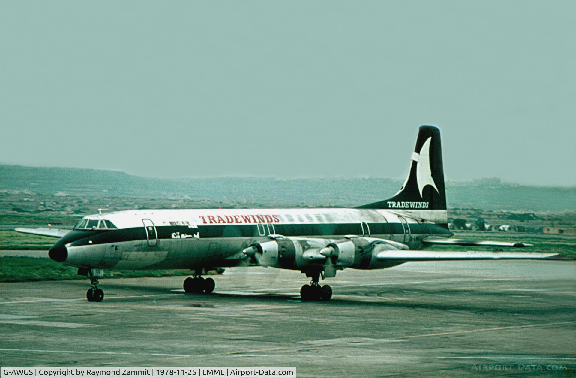 G-AWGS, 1961 Canadair CL-44D4-1 C/N 27, Canadair CL-44 G-AWGS Tradewinds