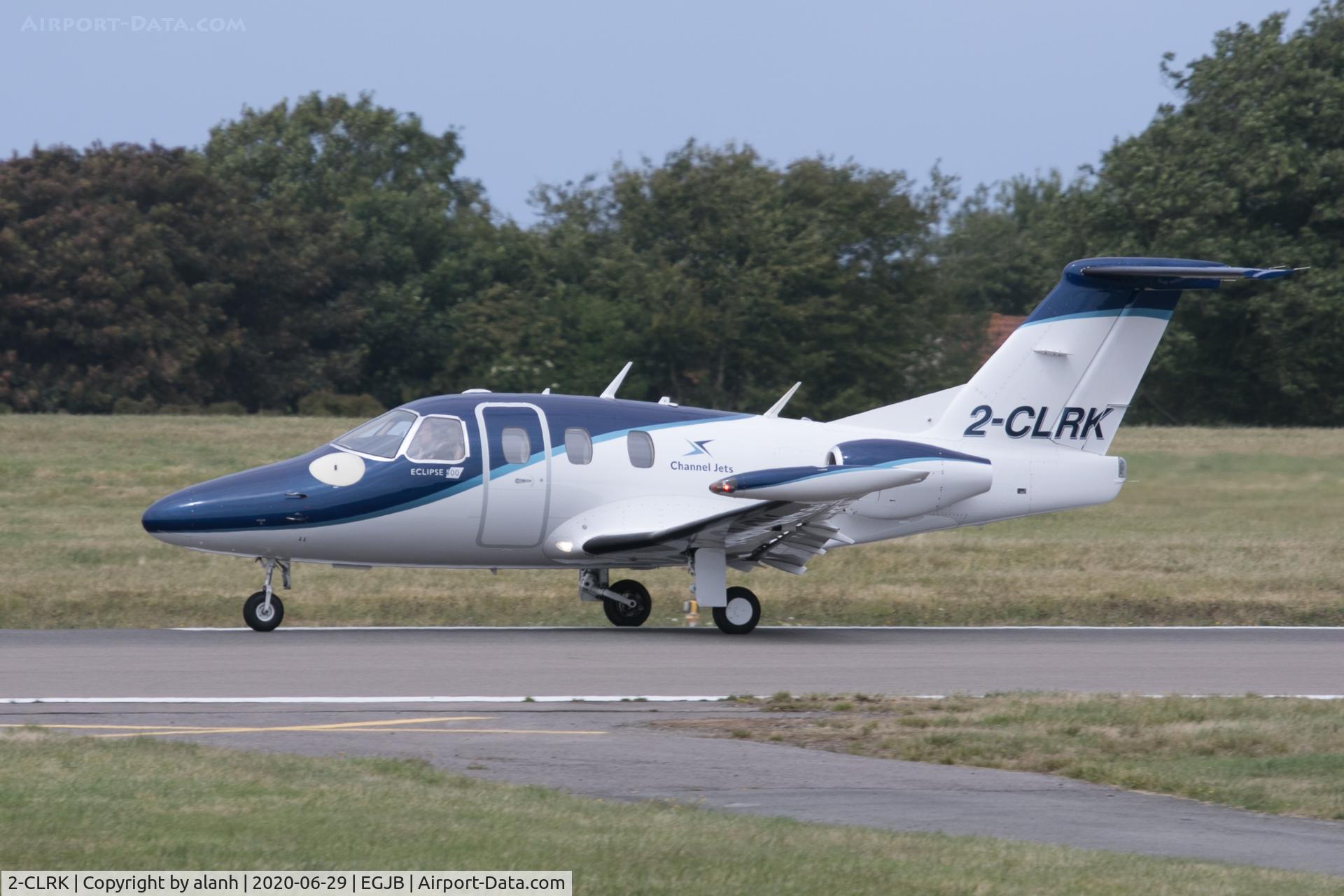 2-CLRK, 2007 Eclipse Aviation Corp EA500 C/N 000072, Rolling out after arrival on 09
