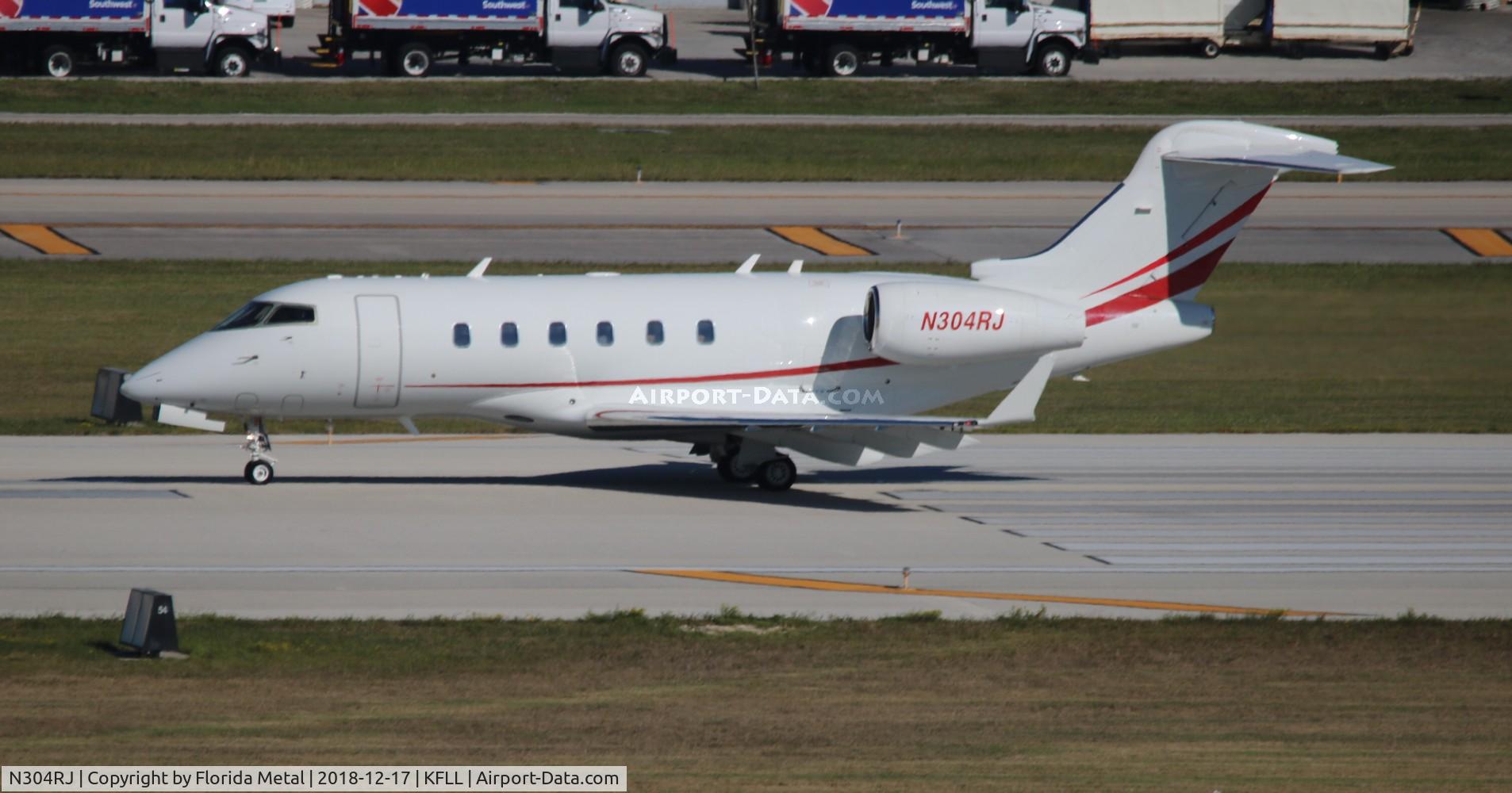 N304RJ, 2009 Bombardier Challenger 300 (BD-100-1A10) C/N 20243, FLL 2018