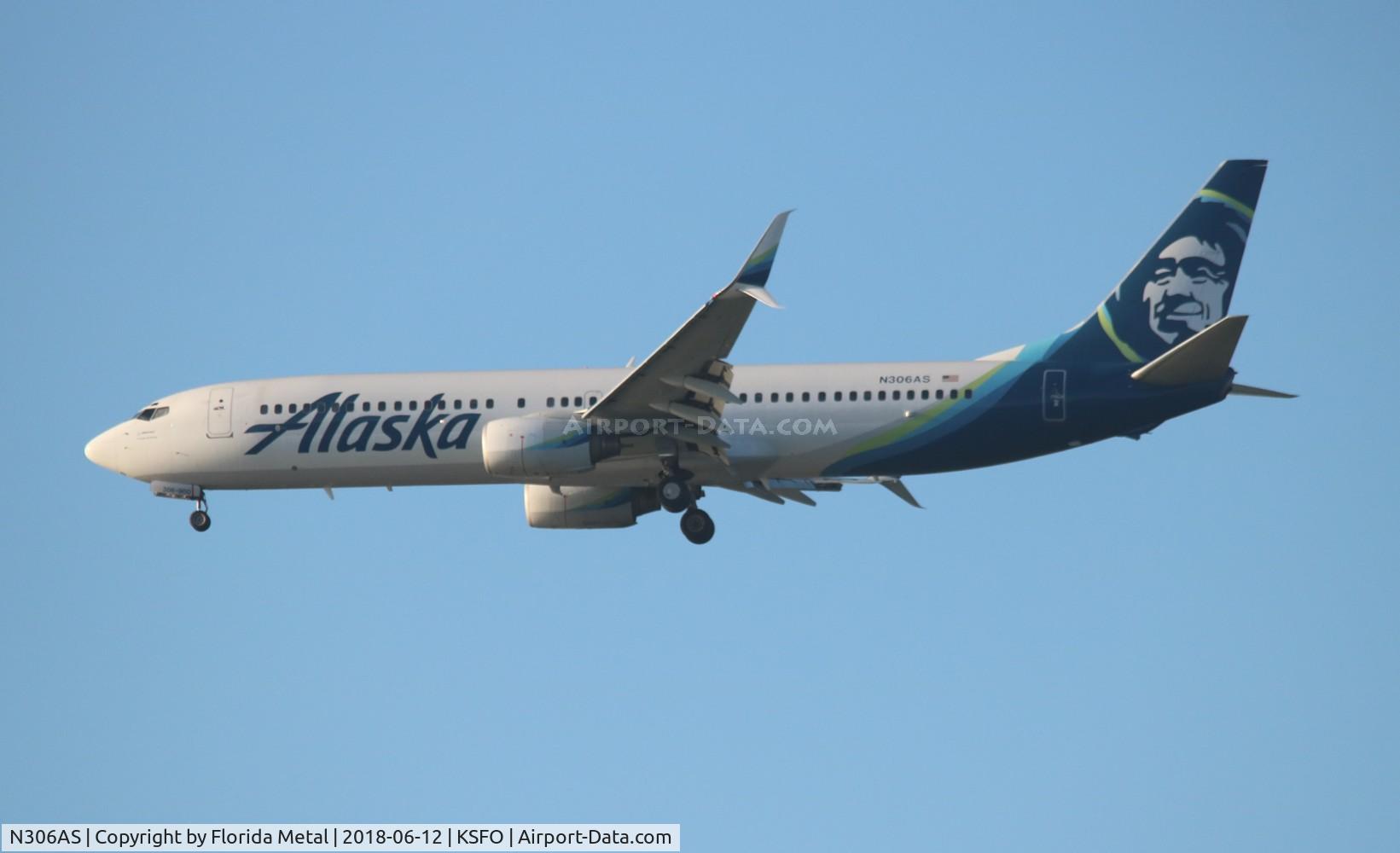 N306AS, 2001 Boeing 737-990 C/N 30014, SFO 2018