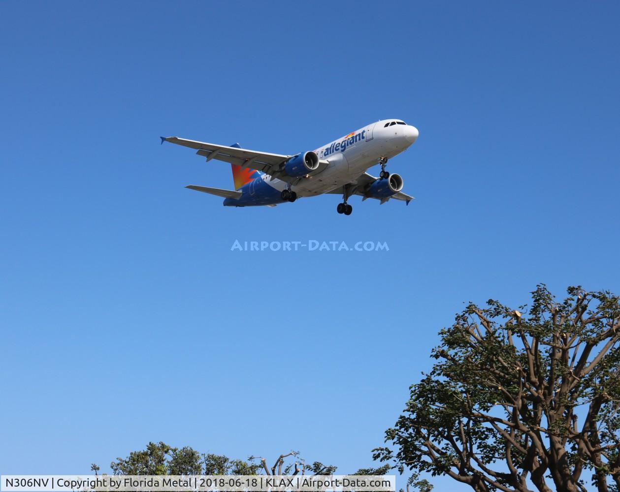 N306NV, 2005 Airbus A319-112 C/N 2420, LAX 2018