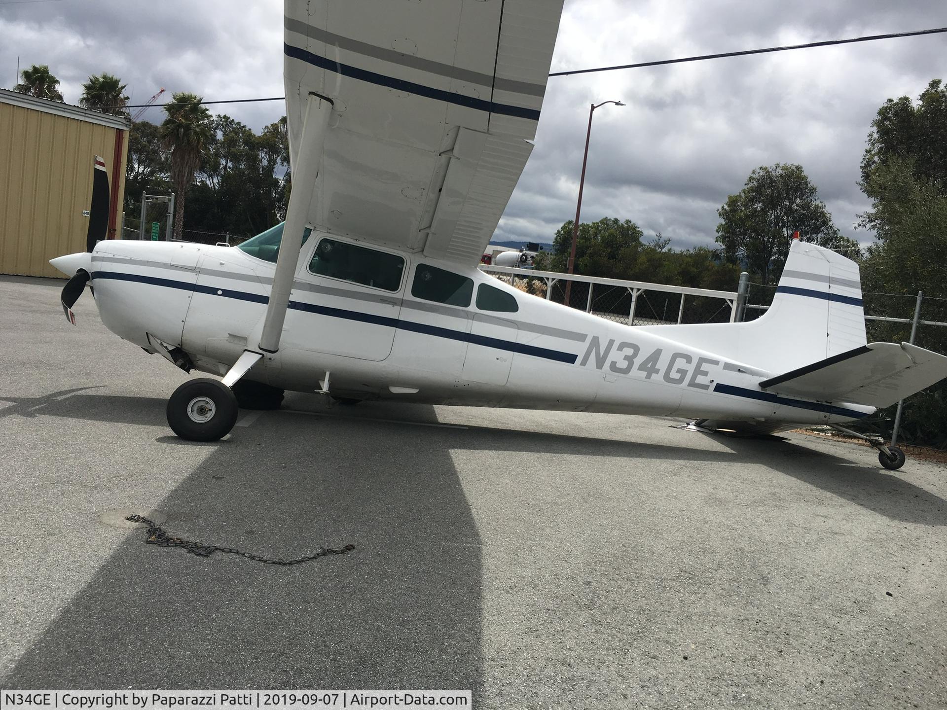 N34GE, 1980 Cessna A185F Skywagon 185 C/N 18504129, N34GE at San Carlos Airport