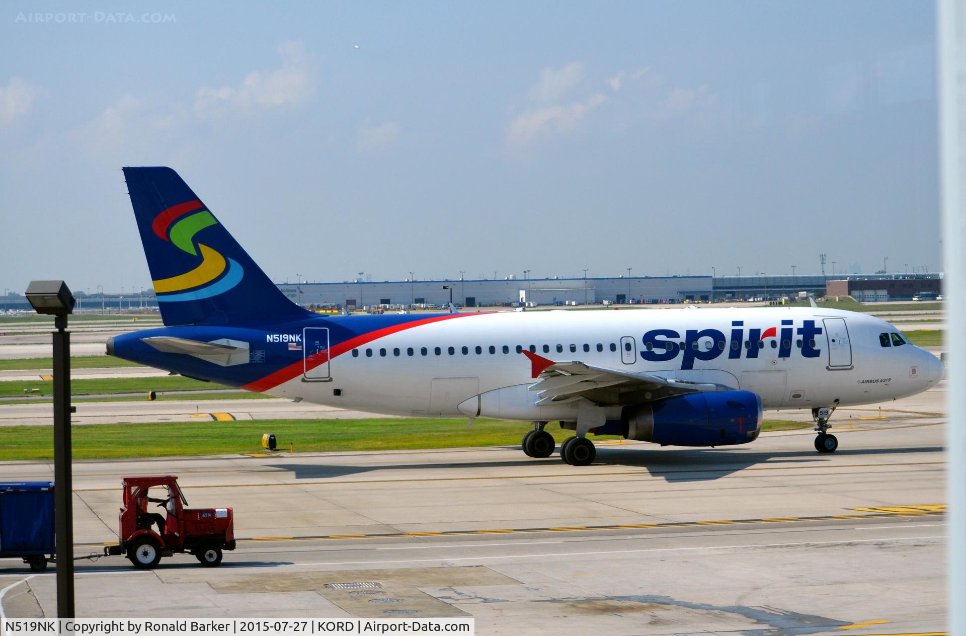 N519NK, 2006 Airbus A319-132 C/N 2723, Taxi O'Hare