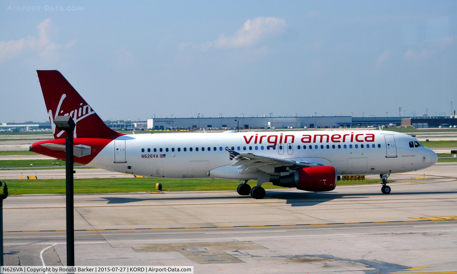 N626VA, 2006 Airbus A320-214 C/N 2830, Taxi O'Hare