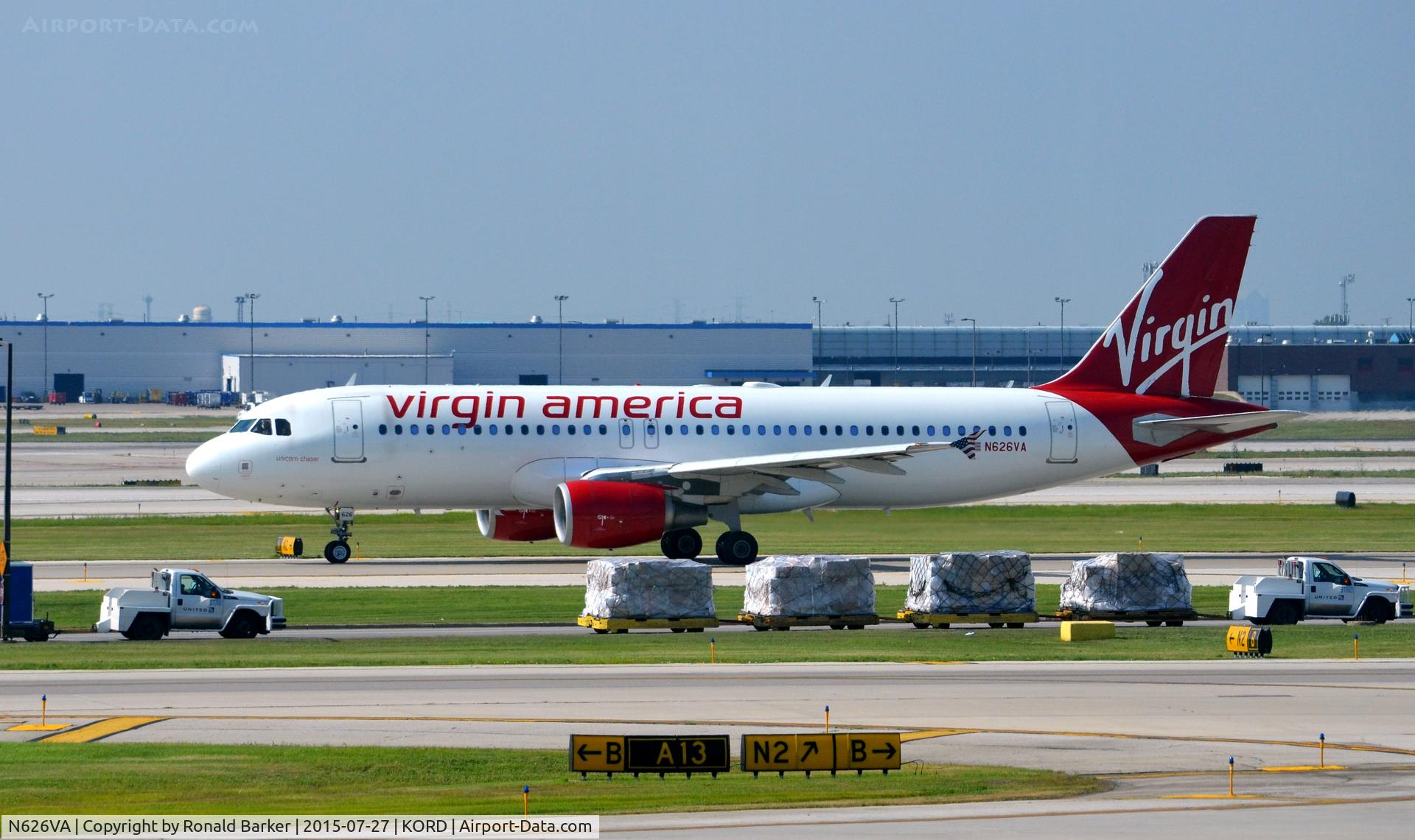 N626VA, 2006 Airbus A320-214 C/N 2830, Taxi O'Hare