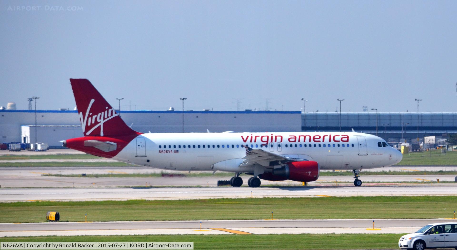 N626VA, 2006 Airbus A320-214 C/N 2830, Taxi O'Hare