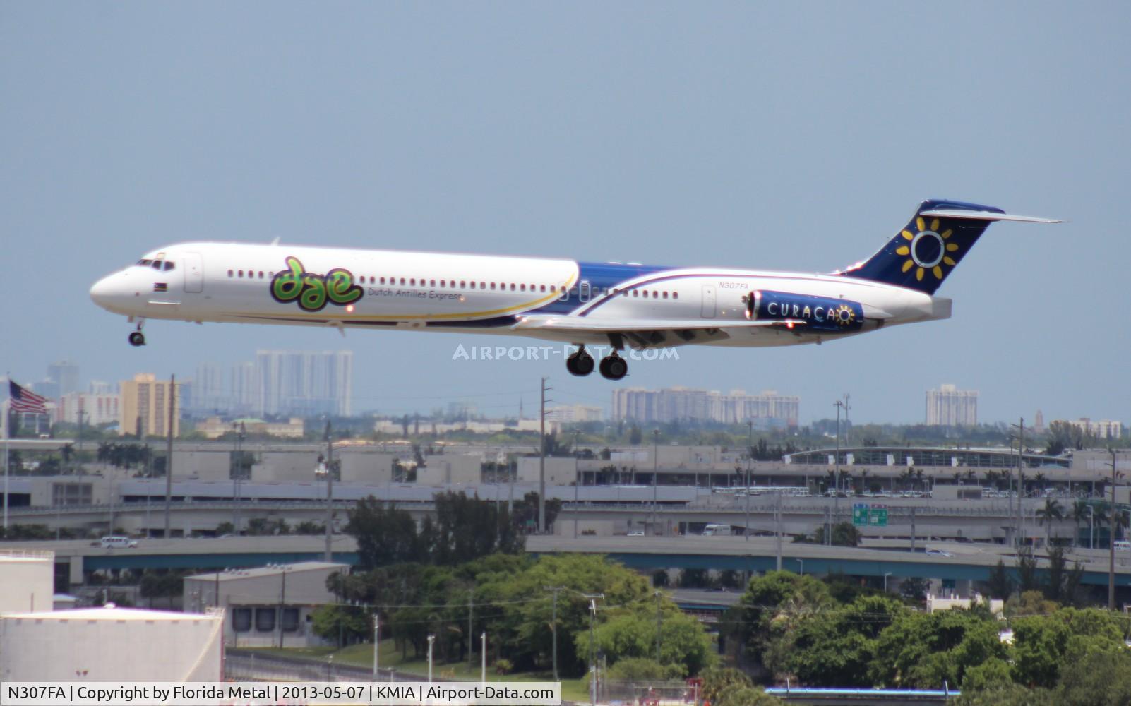 N307FA, 1992 McDonnell Douglas MD-83 (DC-9-83) C/N 53199, MIA 2013