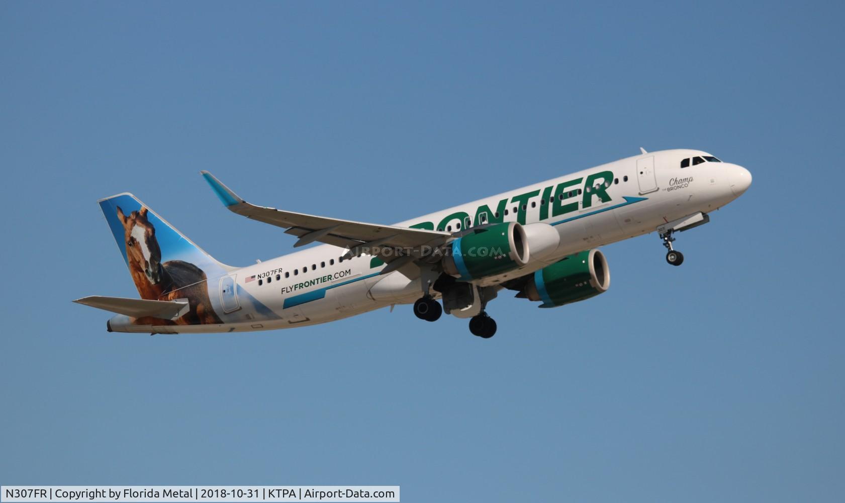 N307FR, 2017 Airbus A320-251N C/N 7472, TPA 2018