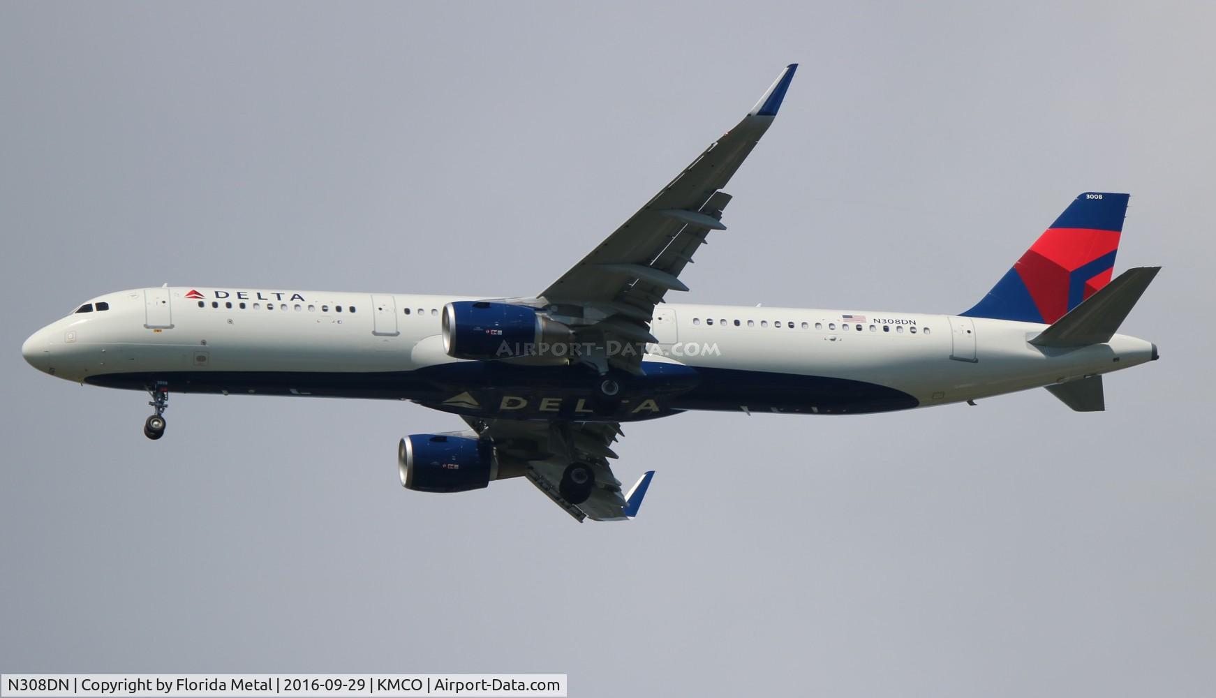 N308DN, 2016 Airbus A321-211 C/N 7233, MCO 2016