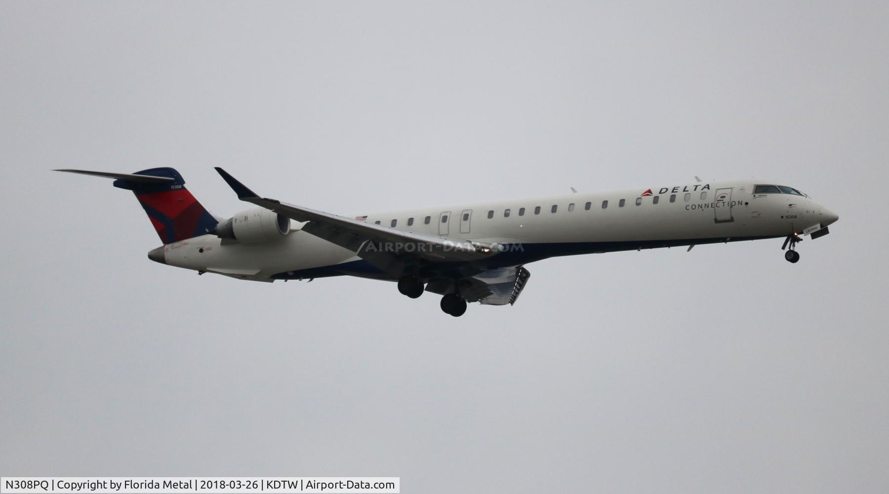 N308PQ, 2014 Bombardier CRJ-900LR (CL-600-2D24) C/N 15308, DTW 2018