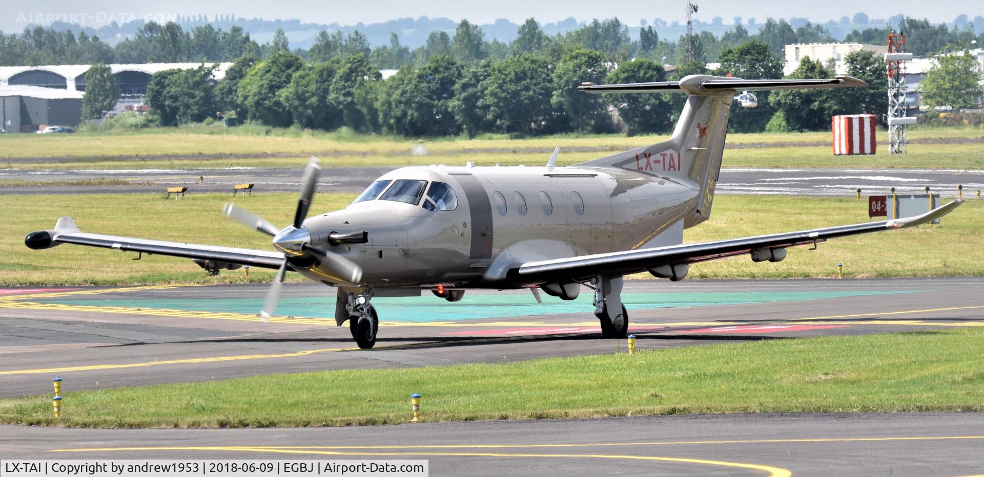 LX-TAI, 2008 Pilatus PC-12/47E C/N 1008, LX-TAI at Gloucestershire Airport.