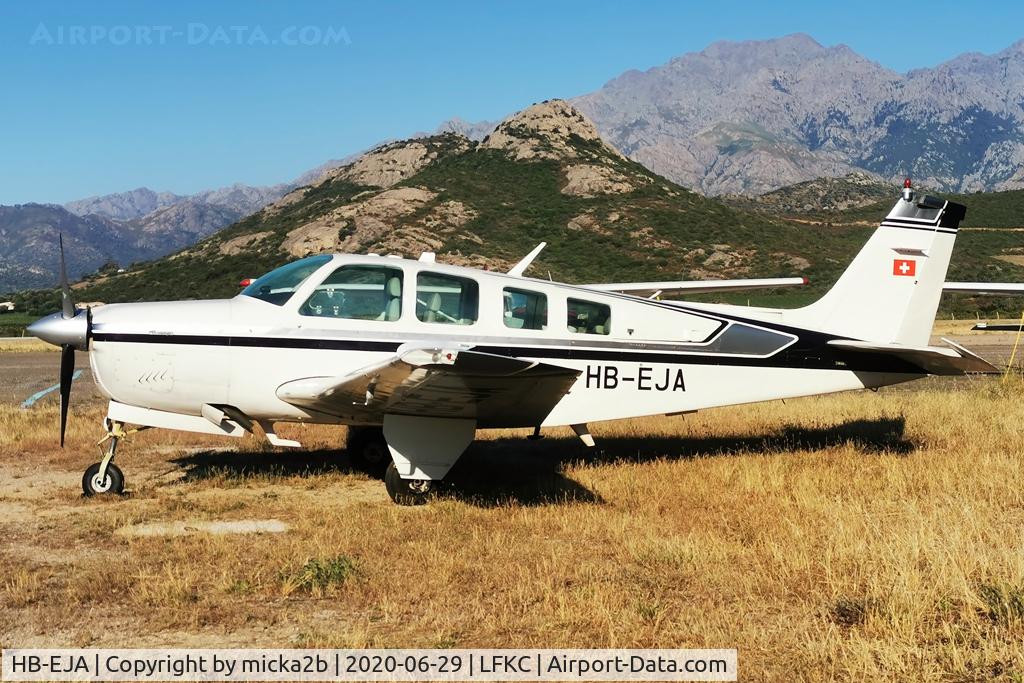 HB-EJA, 1980 Beech A36 Bonanza 36 C/N E-1669, Parked