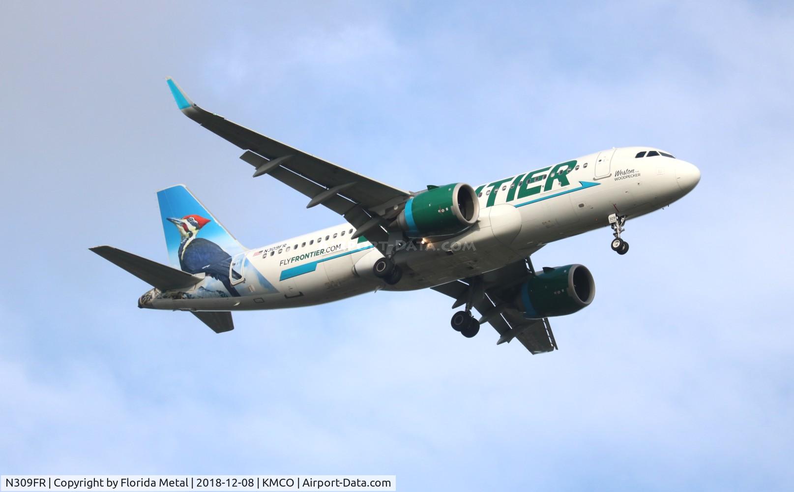 N309FR, 2017 Airbus A320-251N C/N 7555, MCO 2018