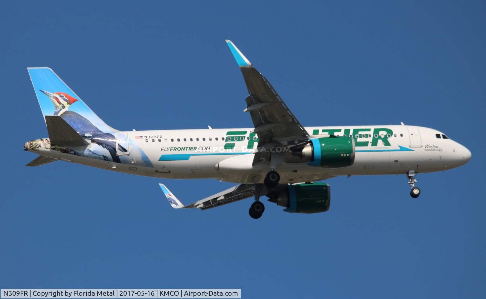 N309FR, 2017 Airbus A320-251N C/N 7555, MCO 2017