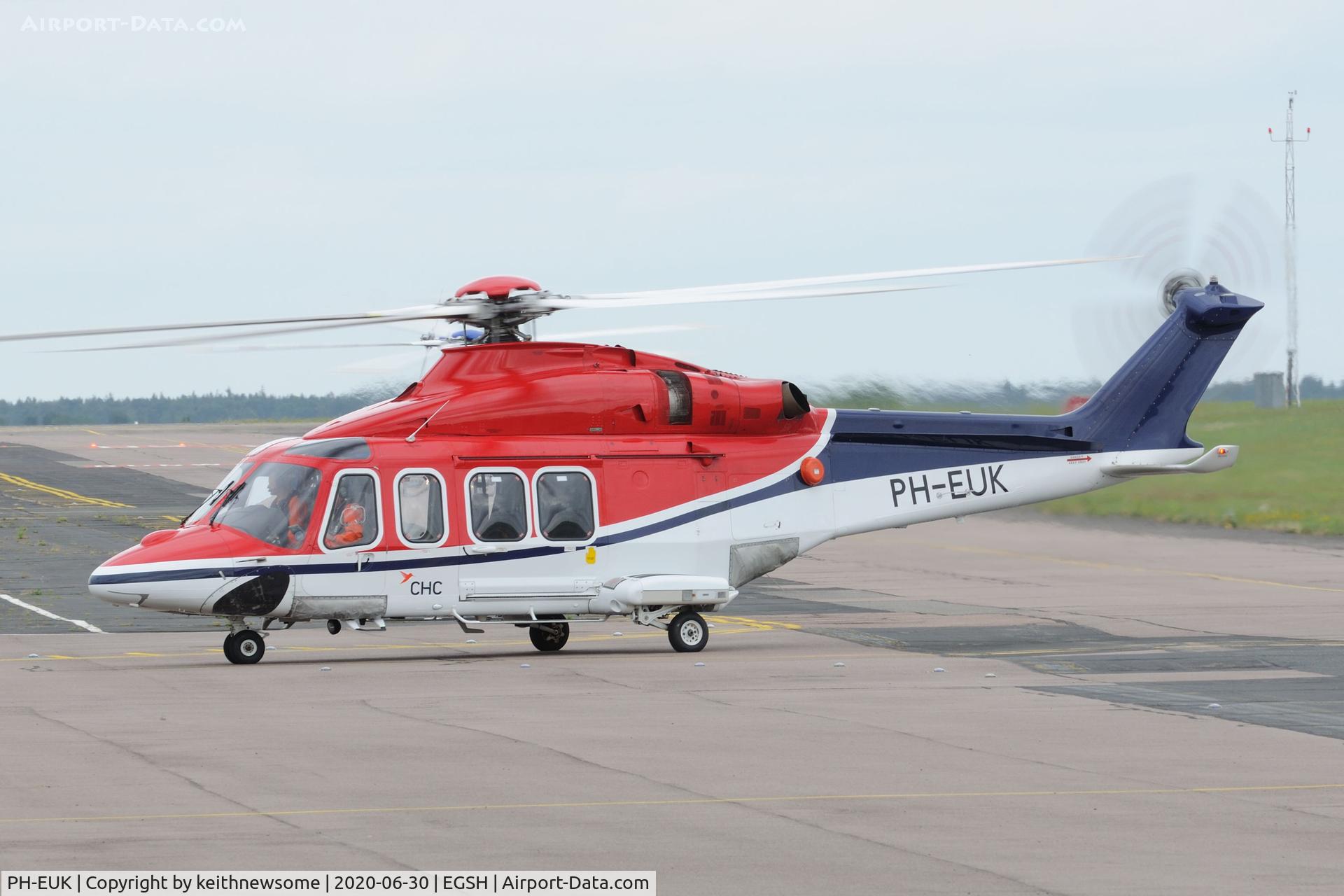 PH-EUK, 2013 AgustaWestland AW-139 C/N 31474, Returning from offshore.