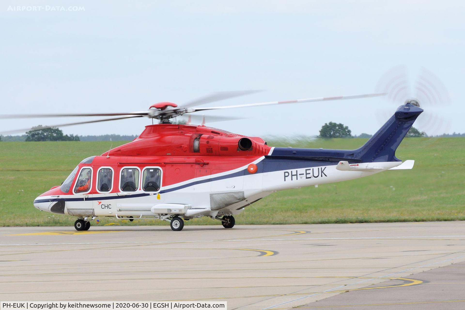 PH-EUK, 2013 AgustaWestland AW-139 C/N 31474, Returning from offshore.