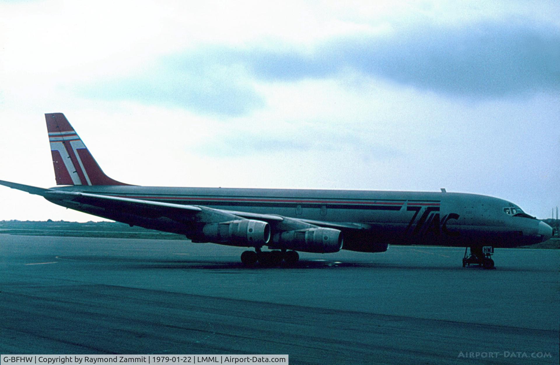 G-BFHW, 1966 Douglas DC-8-54F C/N 45879, DC8 G-BFHW Transmeridian Air Cargo
