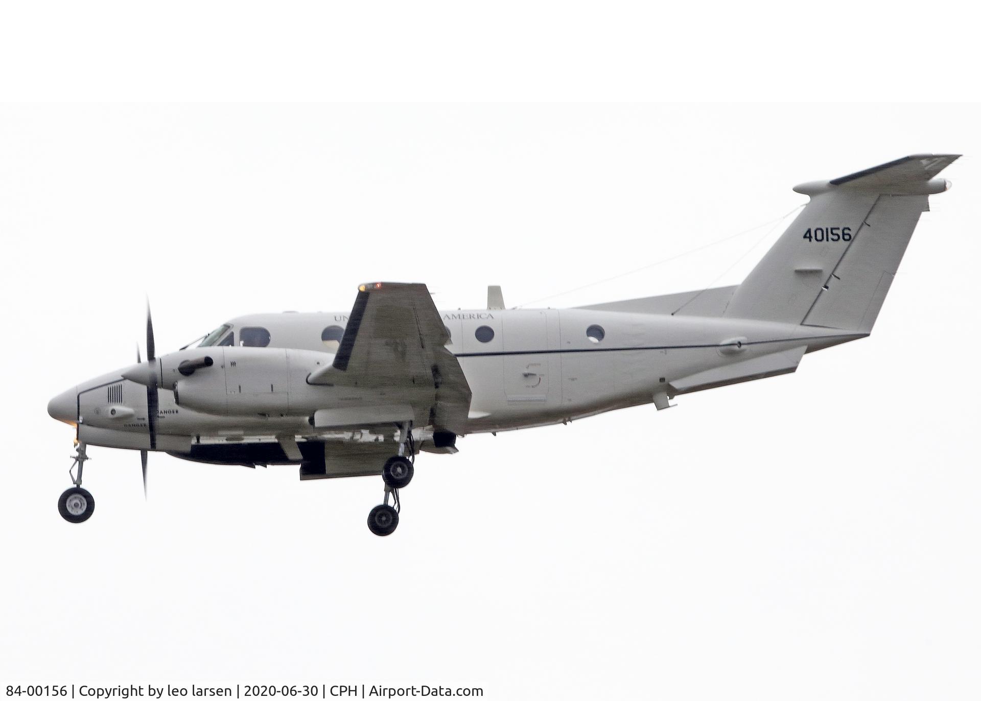 84-00156, 1984 Beech C-12U-3 Huron C/N BL-86, Copenhagen 30.6.2020 L/D R-22L