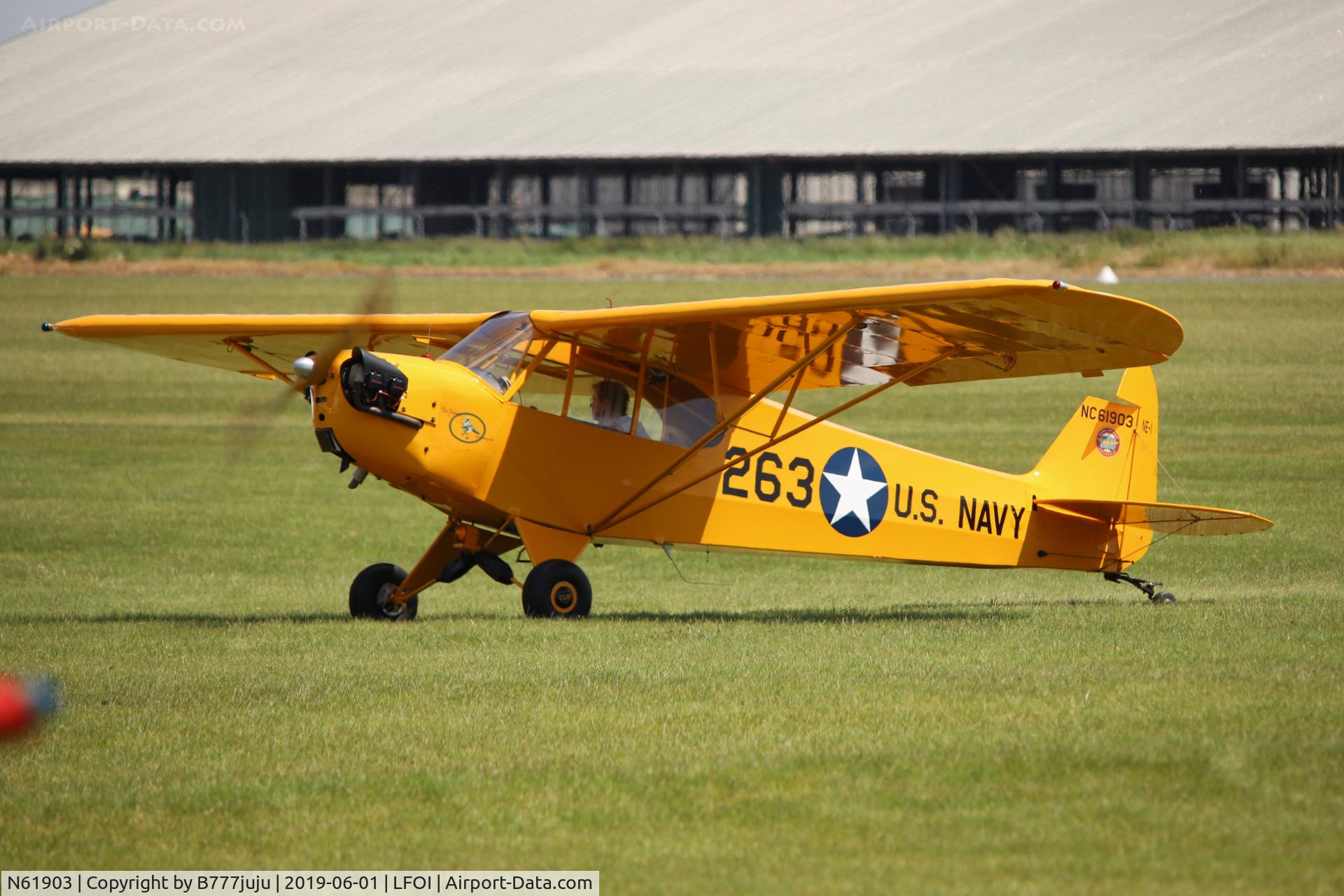 N61903, 1942 Piper J3C-65 Cub Cub C/N 8263, BullChipmeet 2019