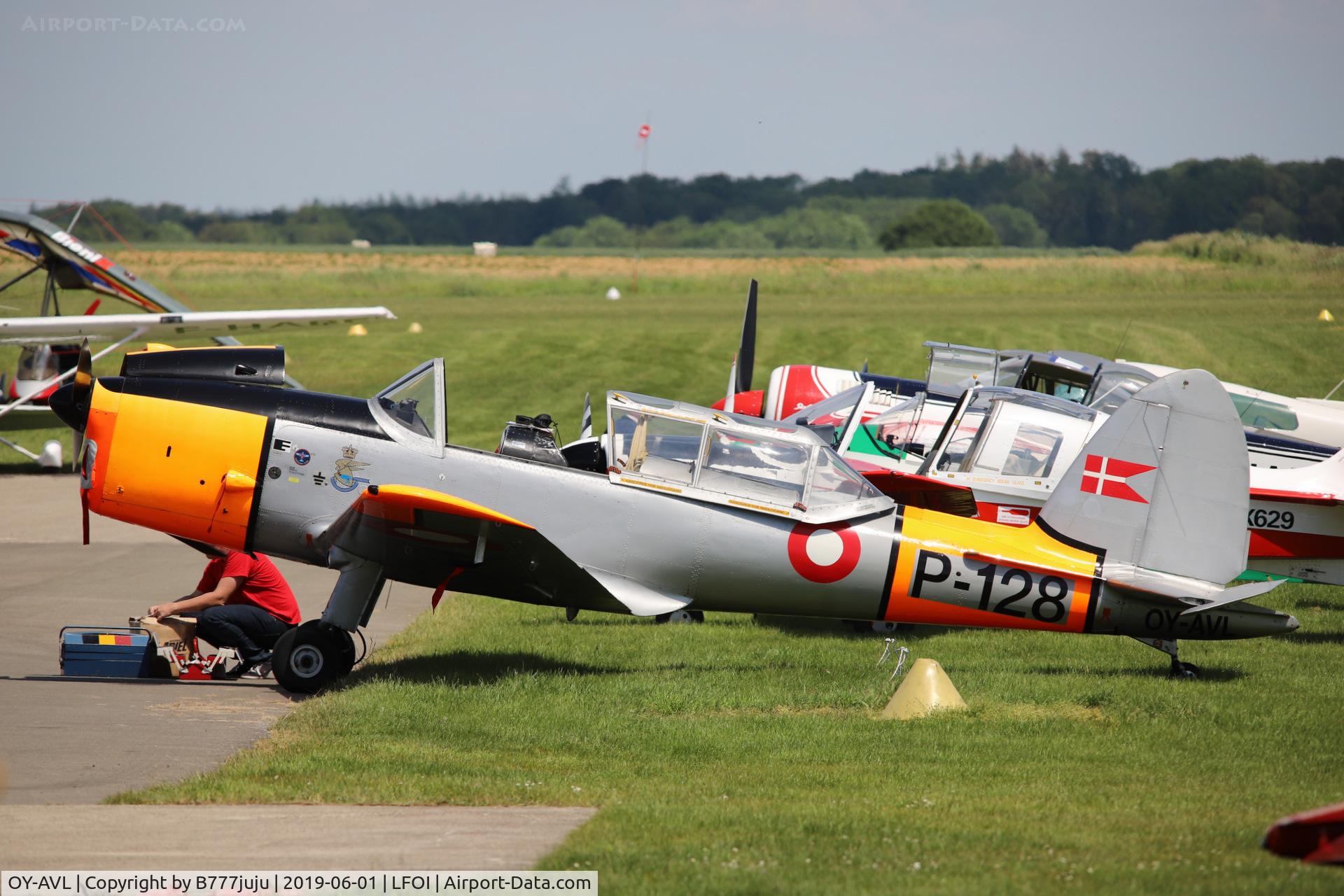 OY-AVL, 1953 De Havilland DHC-1 Chipmunk 22 C/N C1/0107, BullChipmeet 2019