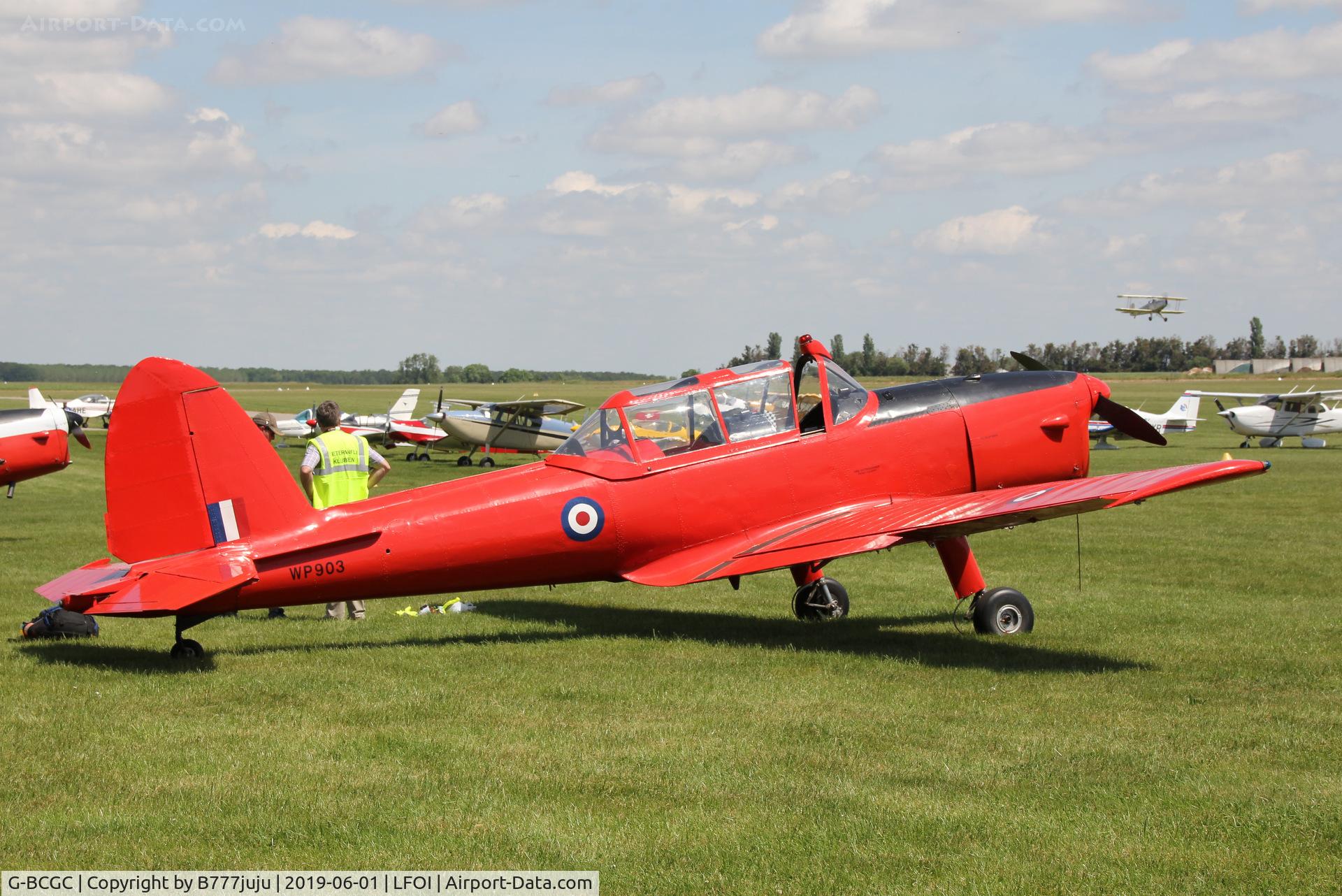 G-BCGC, 1952 De Havilland DHC-1 Chipmunk T.10 C/N C1/0776, BullChipmeet 2019