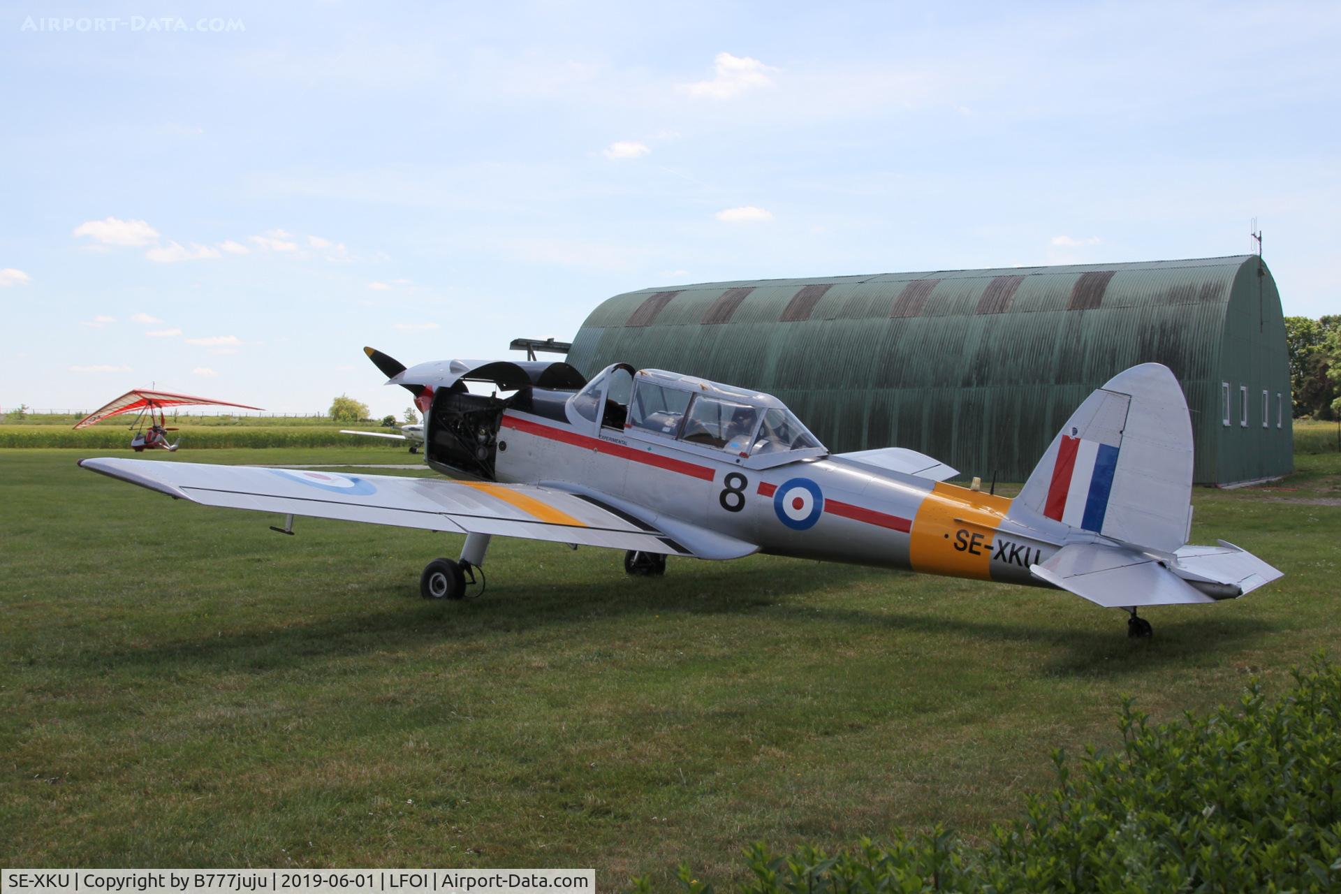 SE-XKU, 1950 De Havilland DHC-1 Chipmunk 22 C/N C1/0102, BullChipmeet 2019