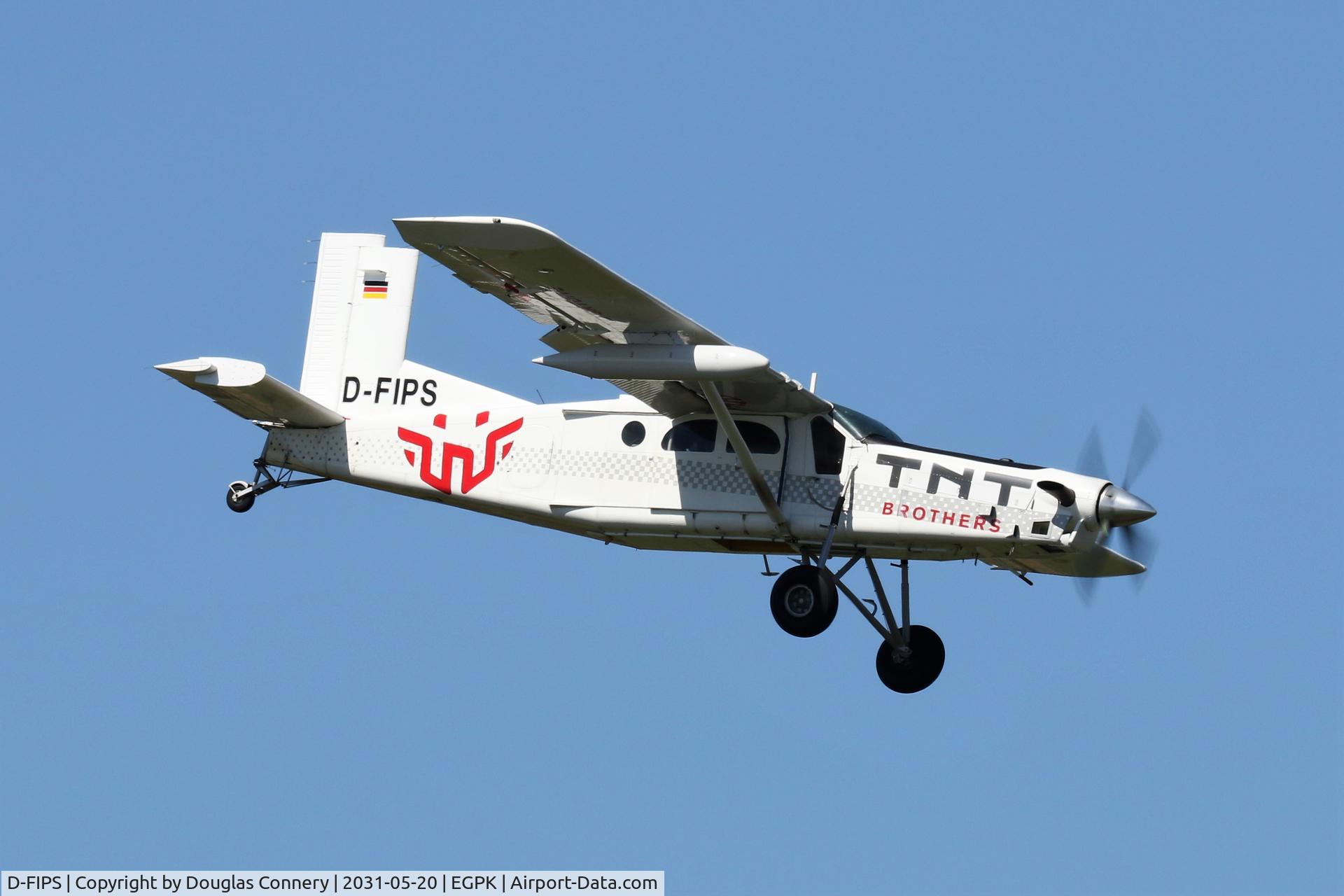 D-FIPS, 1991 Pilatus PC-6/B2-H4 Turbo Porter C/N 874, This aircraft was operating out of Prestwick for a couple of weeks