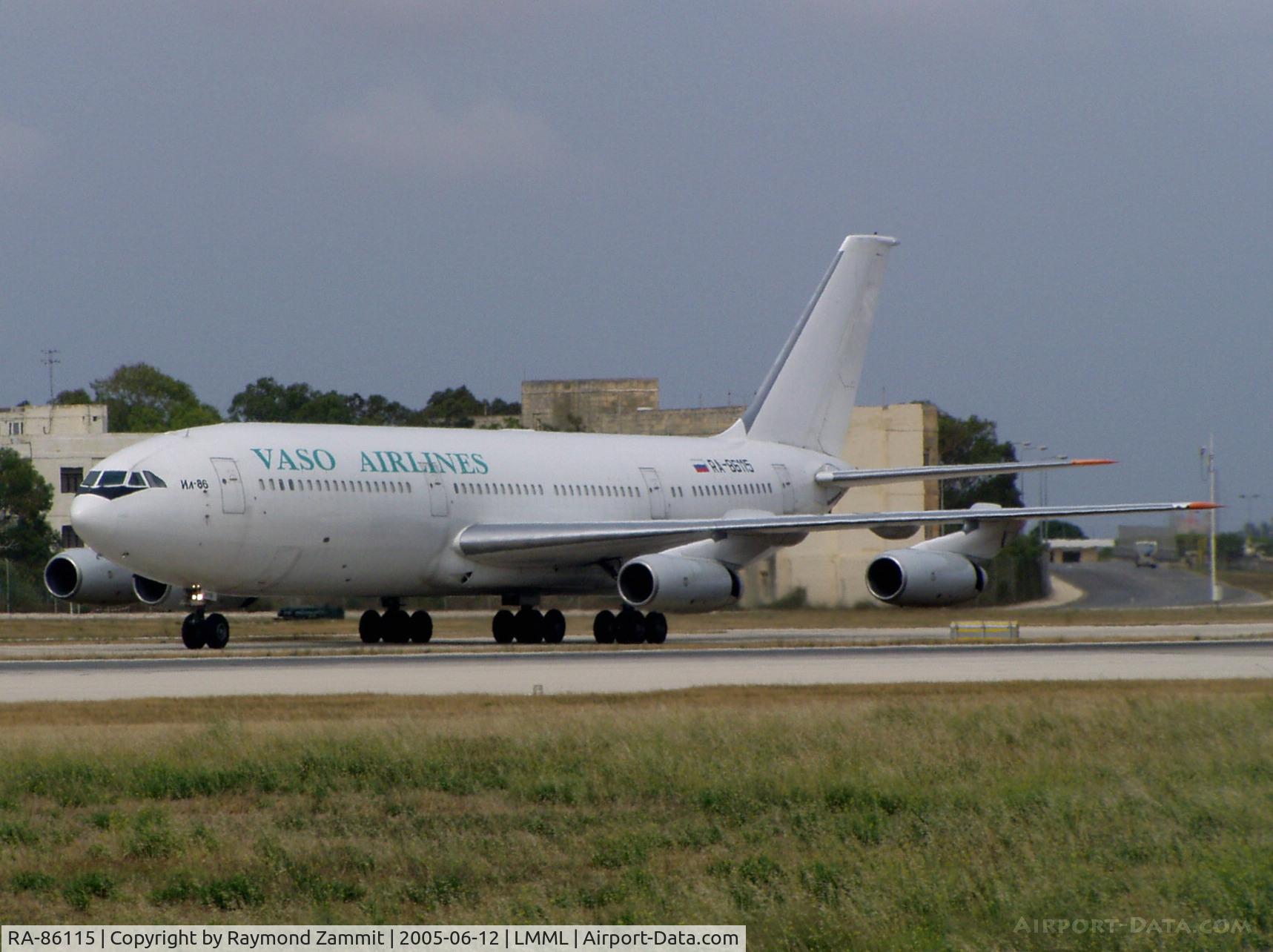 RA-86115, 1989 Ilyushin Il-86 C/N 51483209083, Ilyushin IL-86 RA-86115 Vaso Airlines