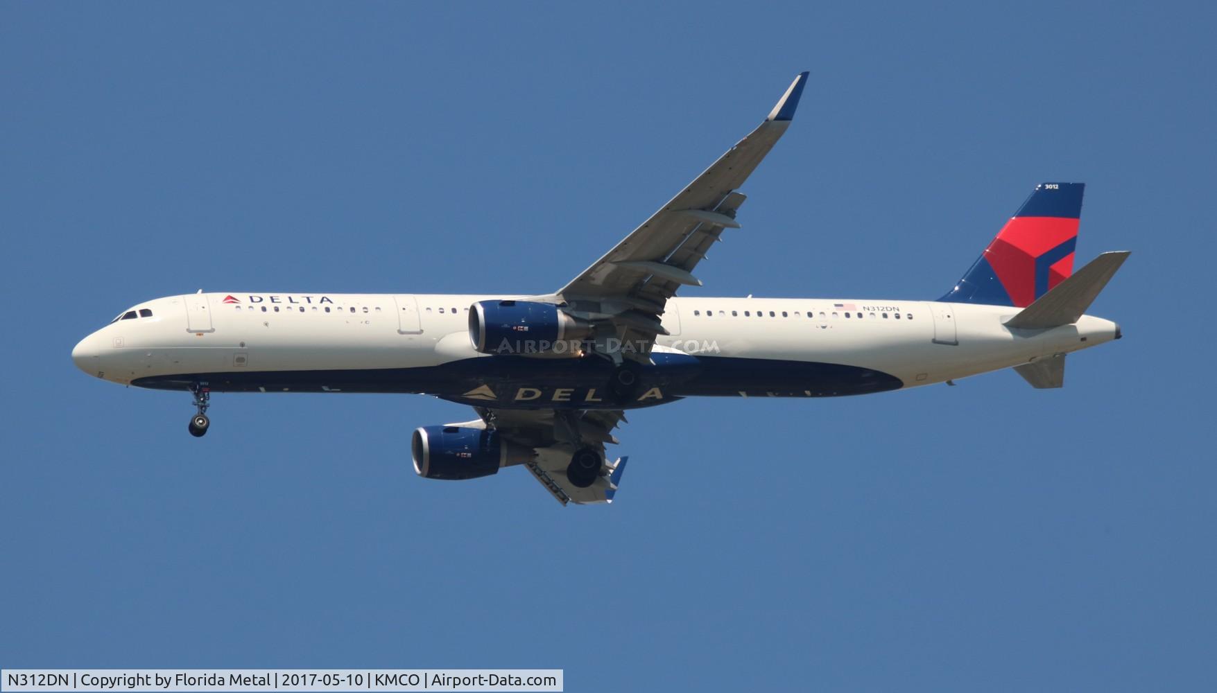 N312DN, 2016 Airbus A321-211 C/N 7364, MCO 2017