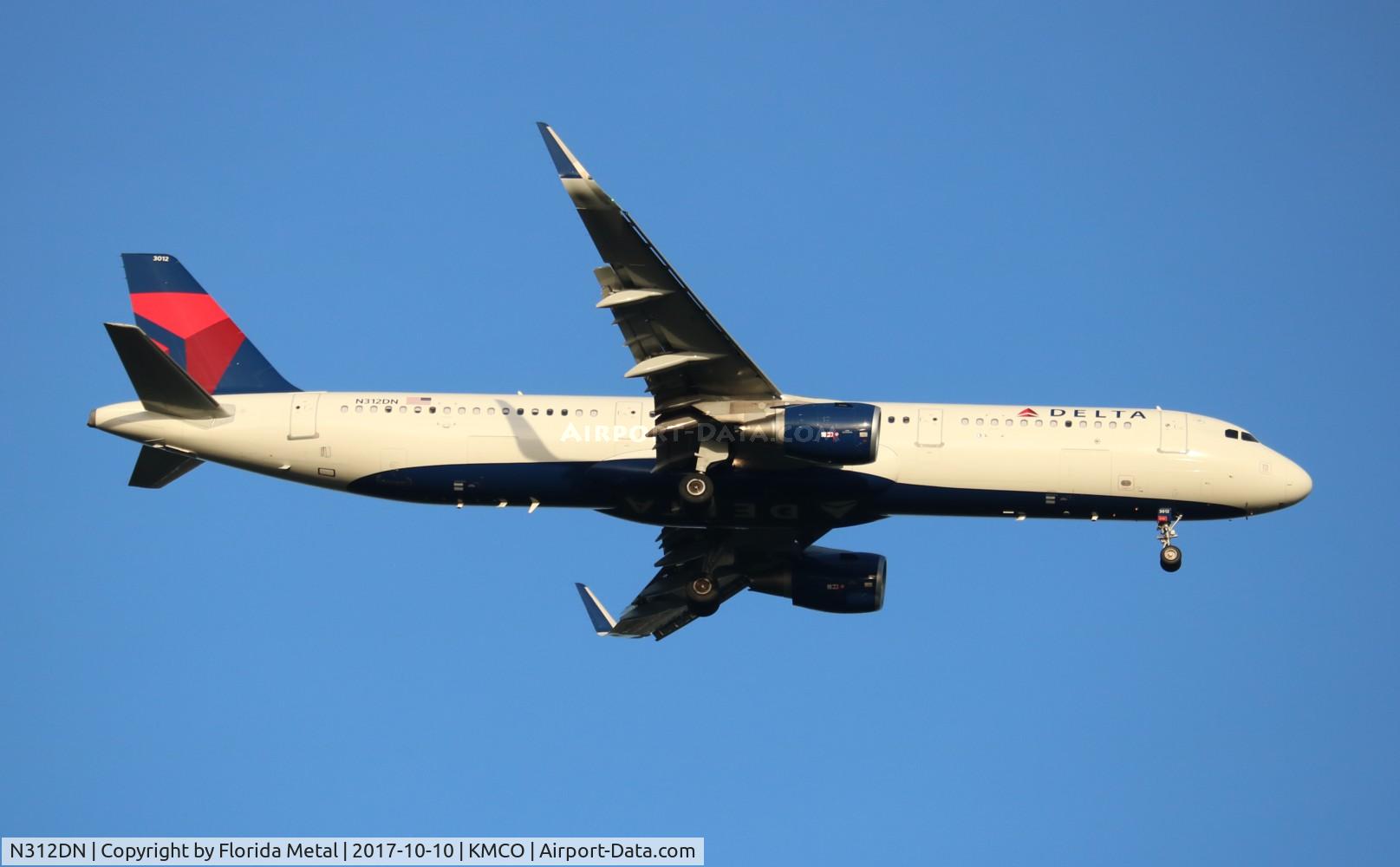 N312DN, 2016 Airbus A321-211 C/N 7364, MCO 2017