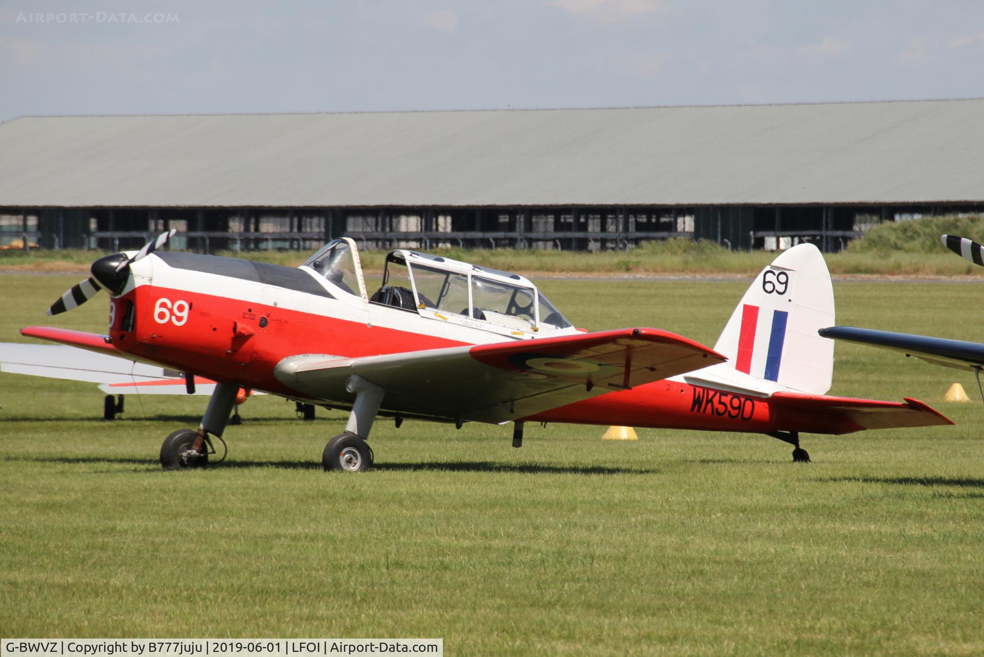 G-BWVZ, 1952 De Havilland DHC-1 Chipmunk T.10 C/N C1/0614, BullChipmeet 2019