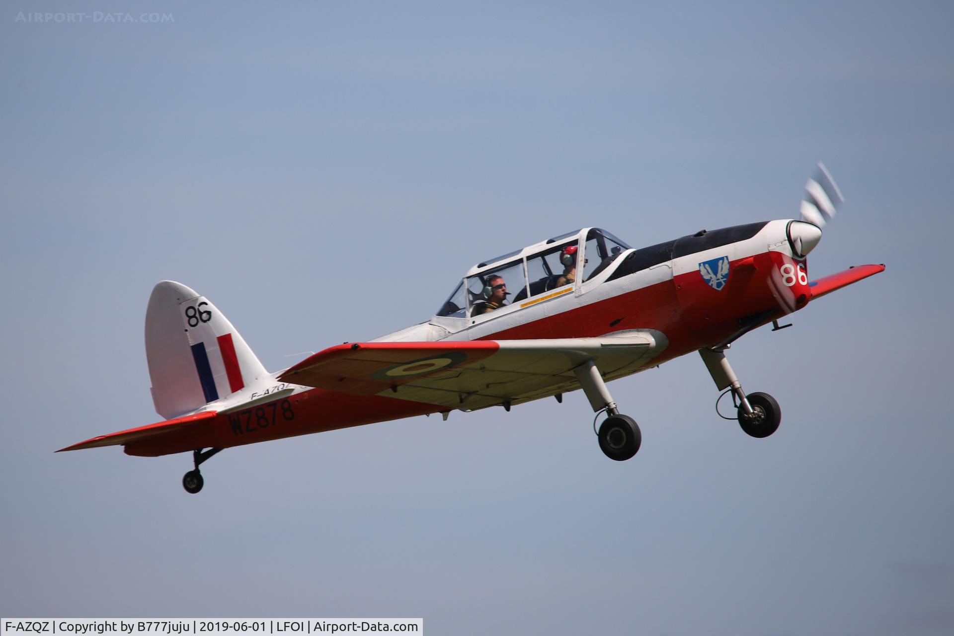 F-AZQZ, 1953 De Havilland DHC-1 Chipmunk T.10 C/N C1/0916, BullChipmeet 2019