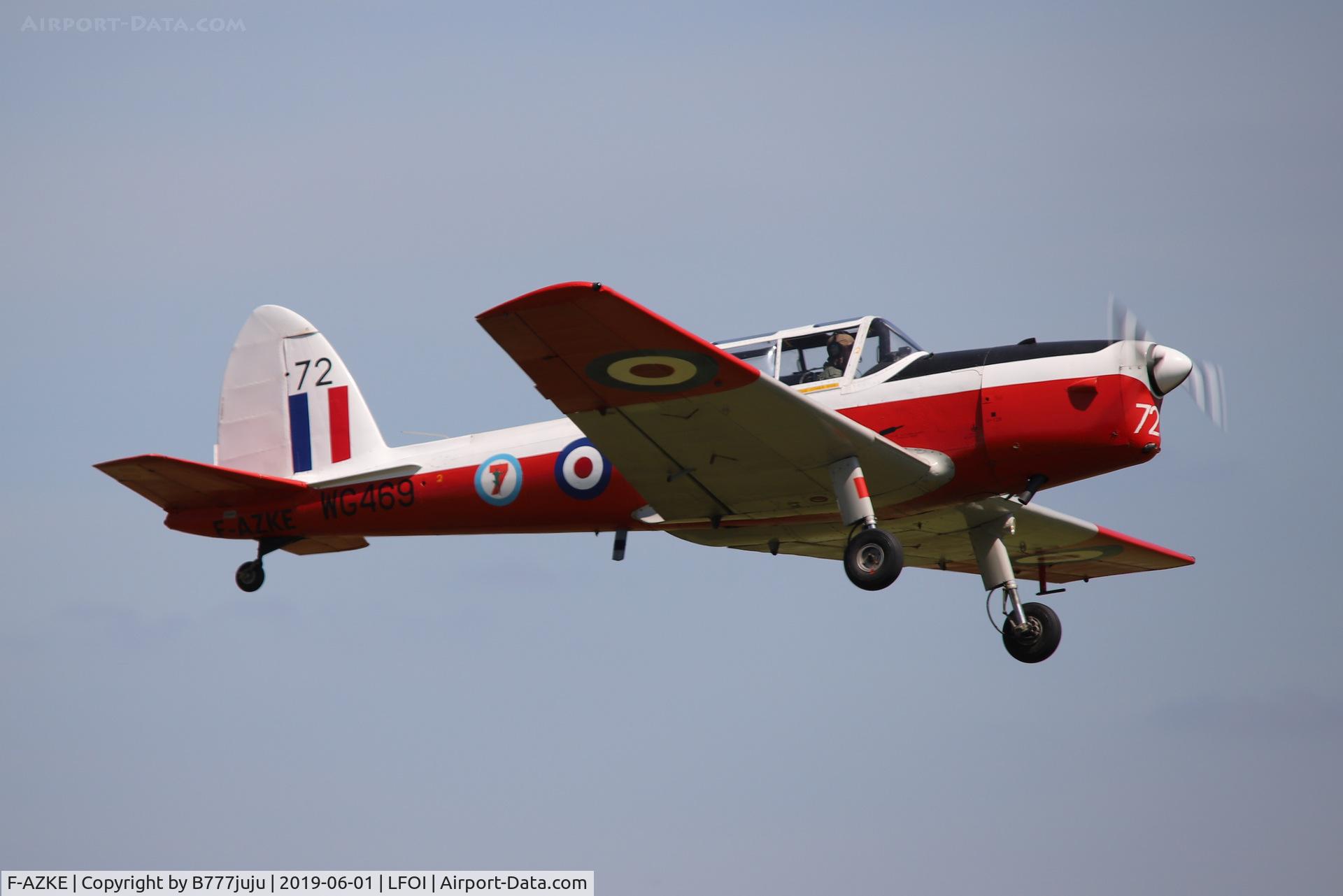 F-AZKE, 1951 De Havilland DHC-1 Chipmunk T.10 C/N C1/0519, BullChipmeet 2019