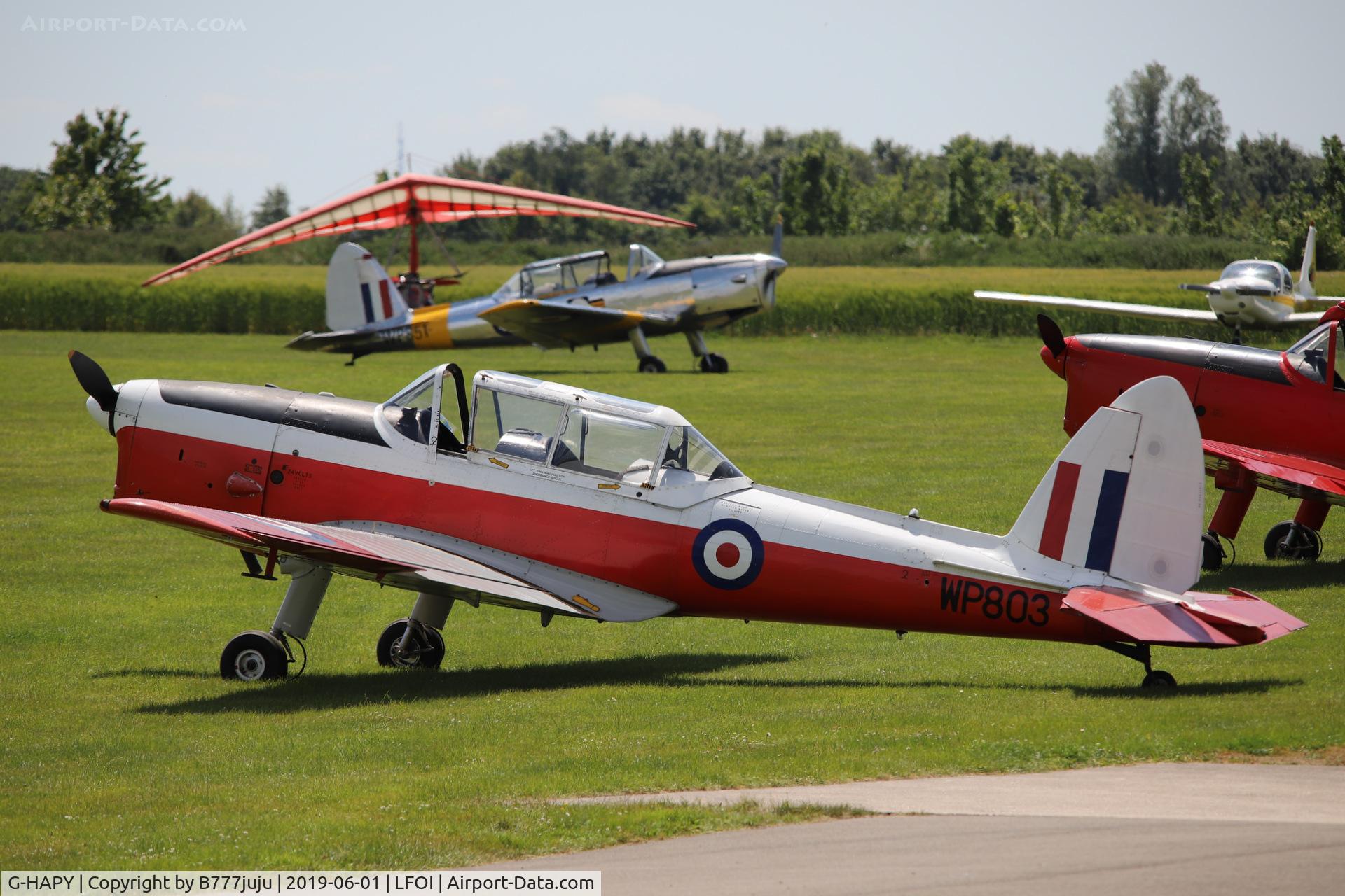 G-HAPY, 1952 De Havilland DHC-1 Chipmunk T.10 C/N C1/0697, BullChipmeet 2019