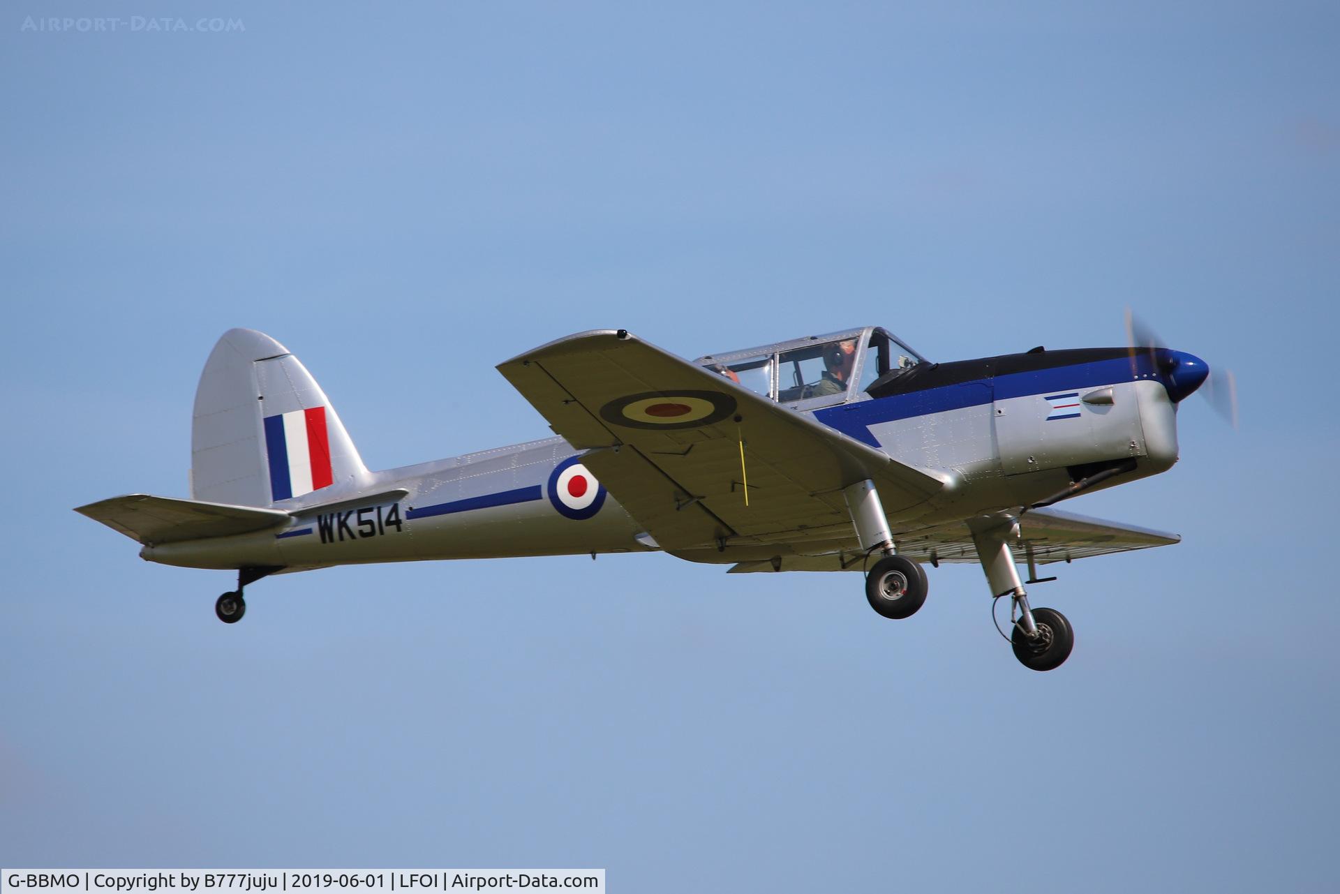 G-BBMO, 1952 De Havilland DHC-1 Chipmunk T.10 C/N C1/0550, BullChipmeet 2019
