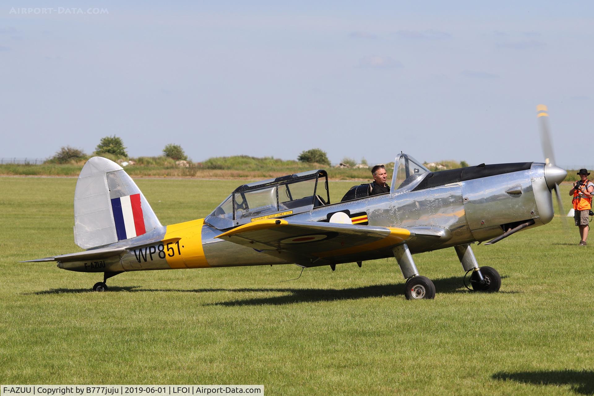 F-AZUU, 1952 De Havilland DHC-1 Chipmunk T.10 C/N C1/0736, BullChipmeet 2019