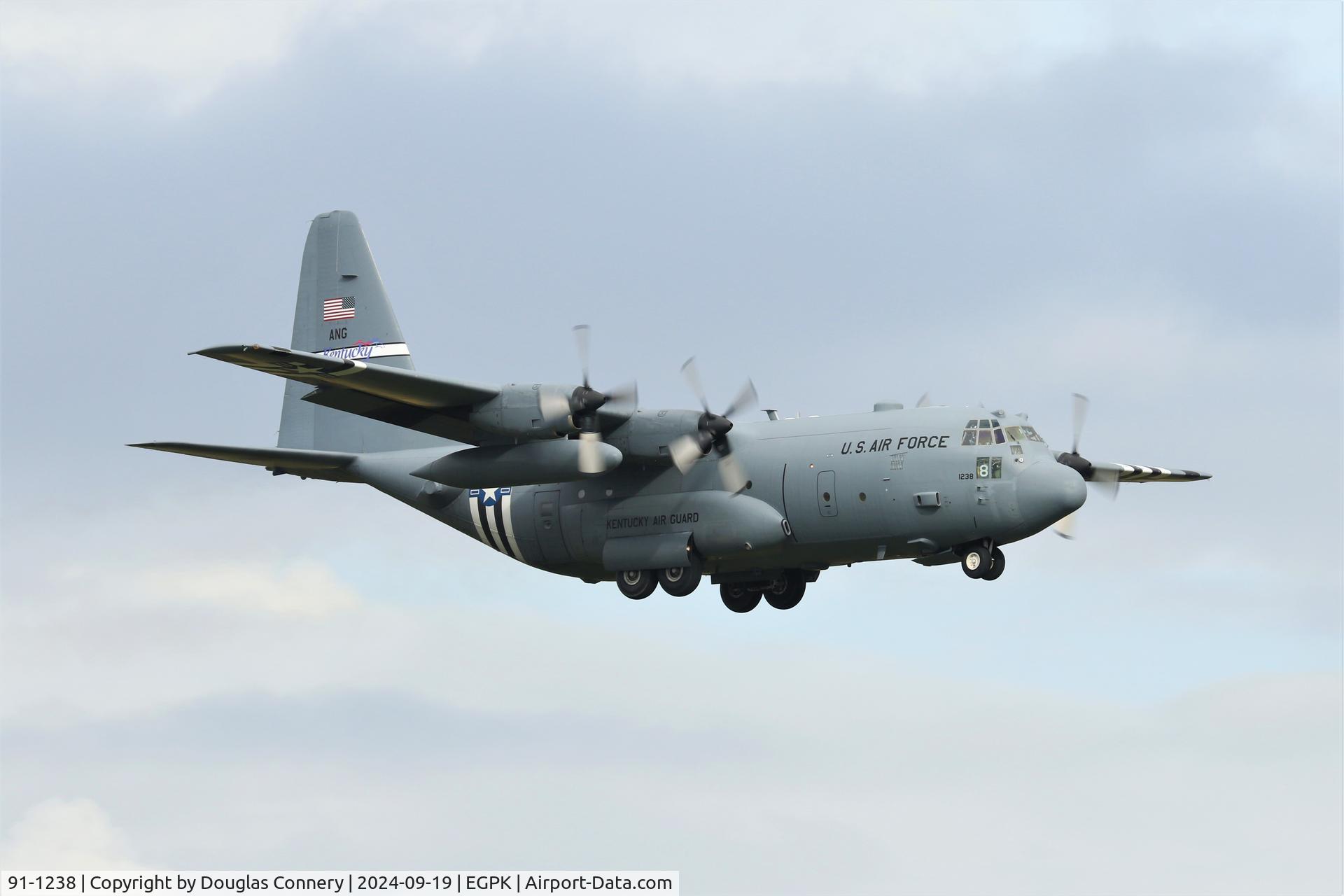 91-1238, 1991 Lockheed C-130H Hercules C/N 382-5288, This has D-DAY Markings on it C/S RCH265 of Kentucky Air Guard