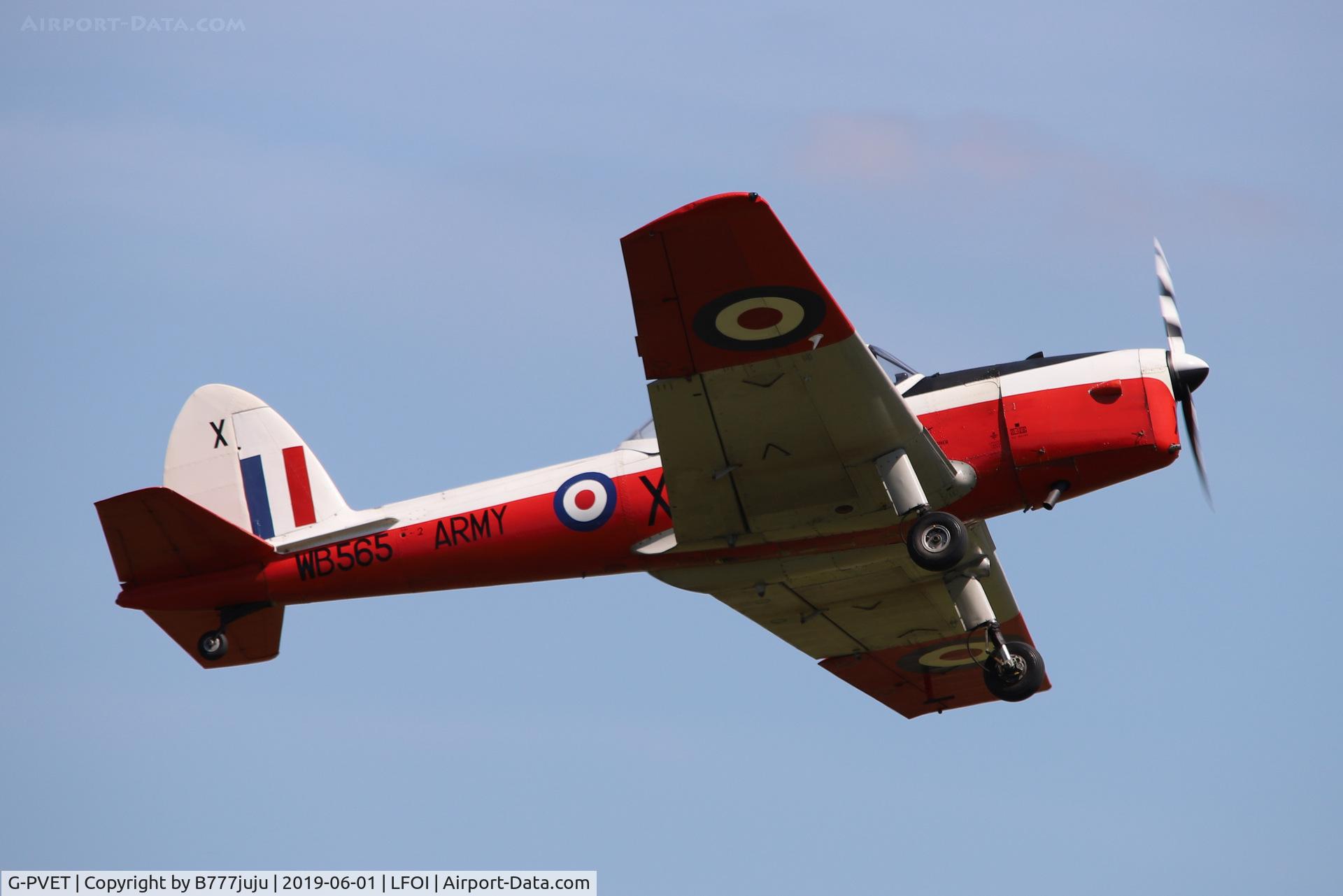 G-PVET, 1950 De Havilland DHC-1 Chipmunk T.10 C/N C1/0017, BullChipmeet 2019