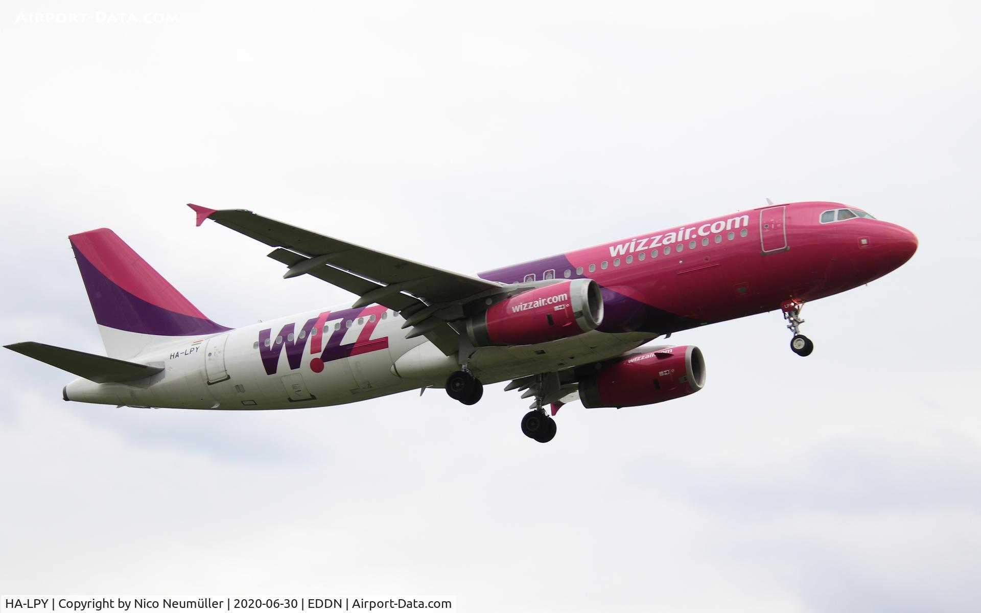 HA-LPY, 2009 Airbus A320-232 C/N 4109, A320 is landing in EDDN/NUE
